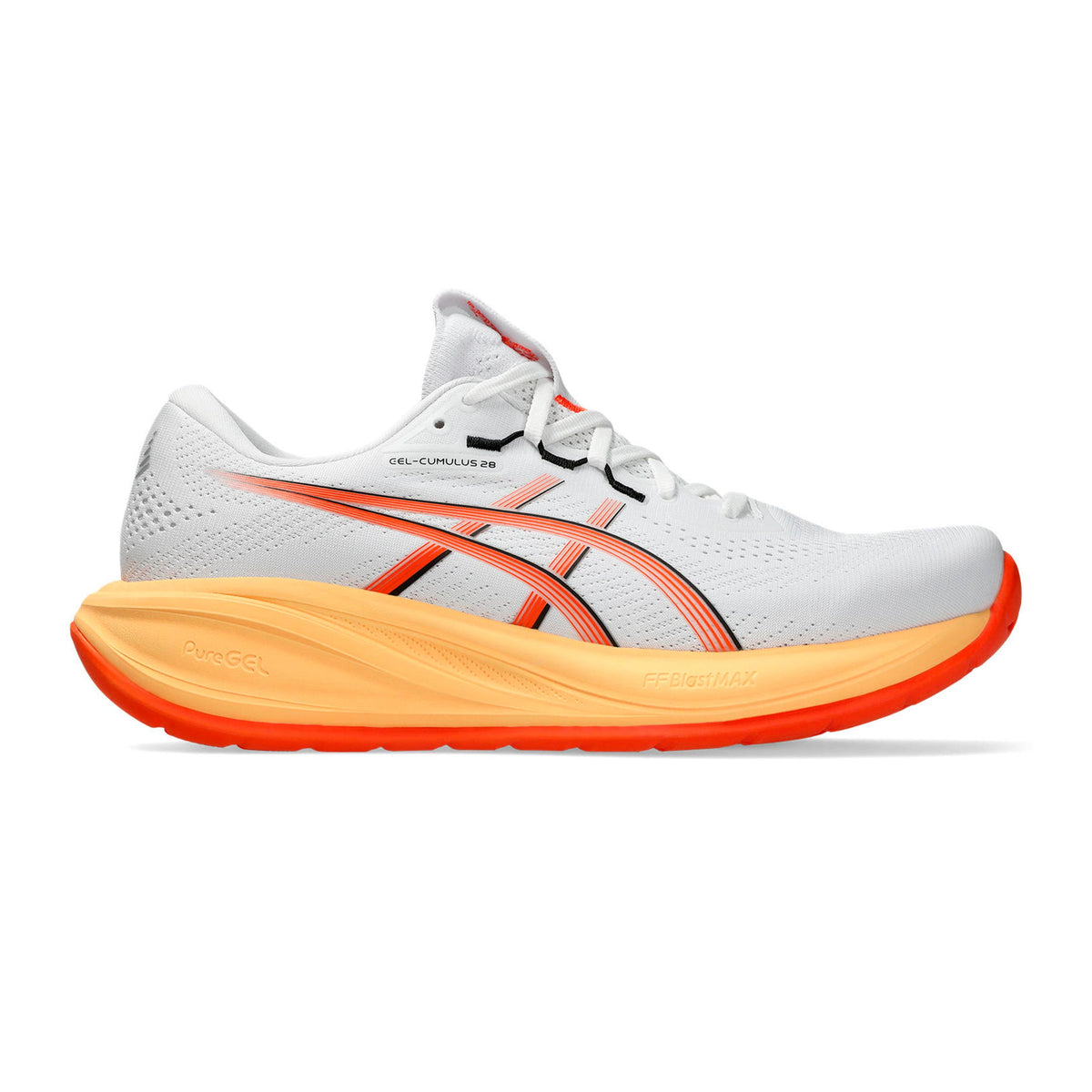 ASICS GEL-CUMULUS 28 Chaussure de running sans stabilisateurs Hommes - blanc, orange