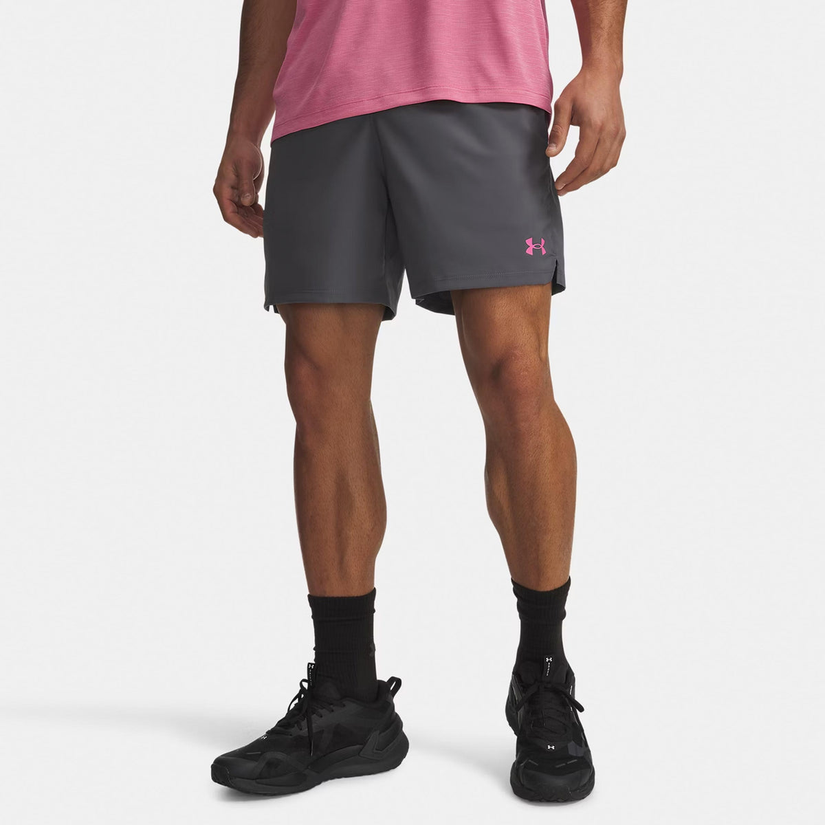 Under Armour Vanish Woven 2.0 6in Shorts Hommes - gris, rose