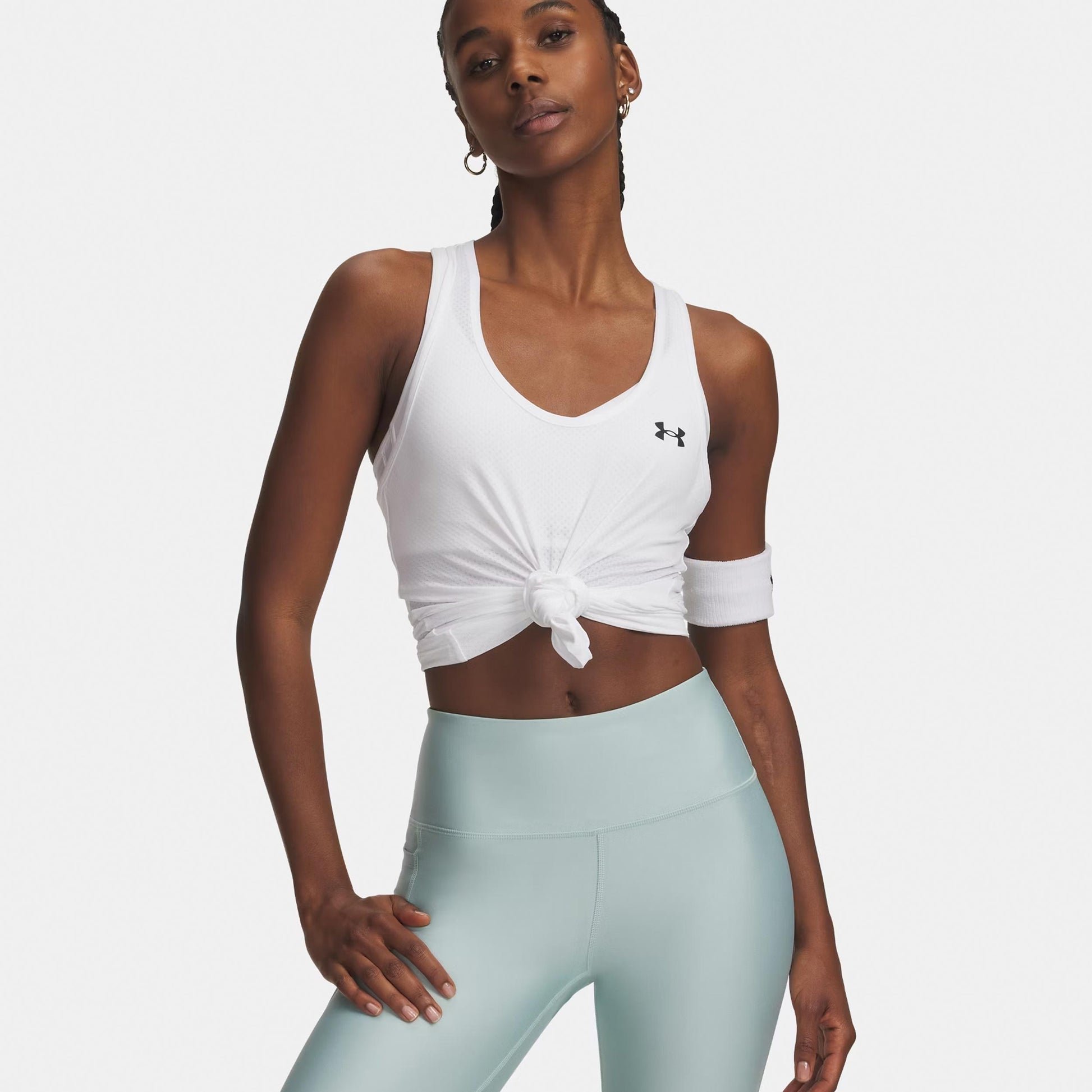 Under Armour Tech Mesh Racer Débardeur tank top Femmes-blanc, noir