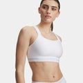 HeatGear High Sport-bh Dames-wit, grijs