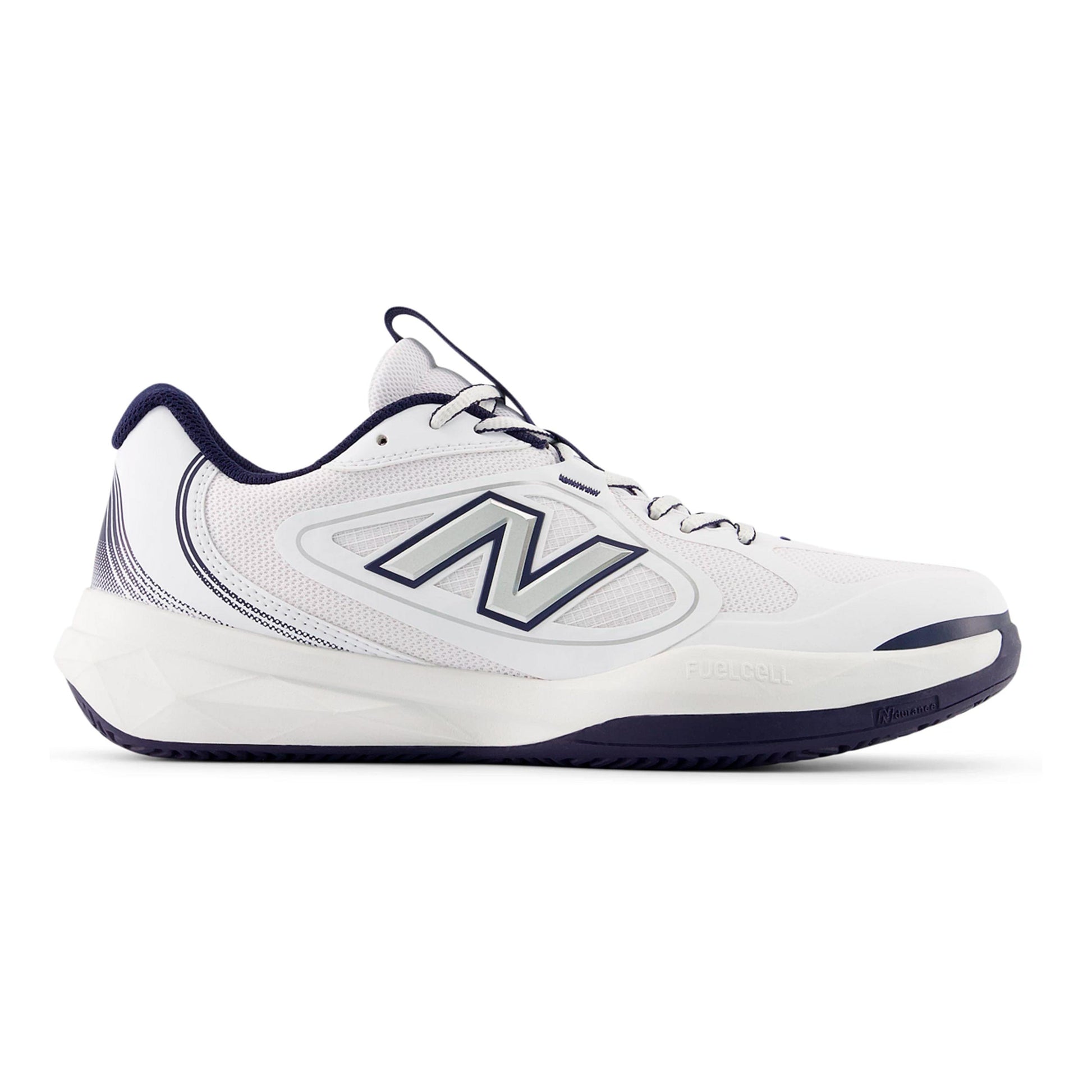New Balance FuelCell 796v5 Chaussure terre battue Hommes - blanc, bleu foncé
