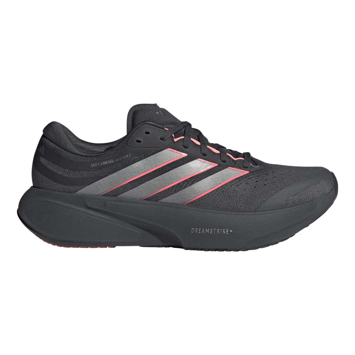 adidas Supernova Solution 3 Chaussure de running avec stabilisateurs Hommes - gris foncé, rose