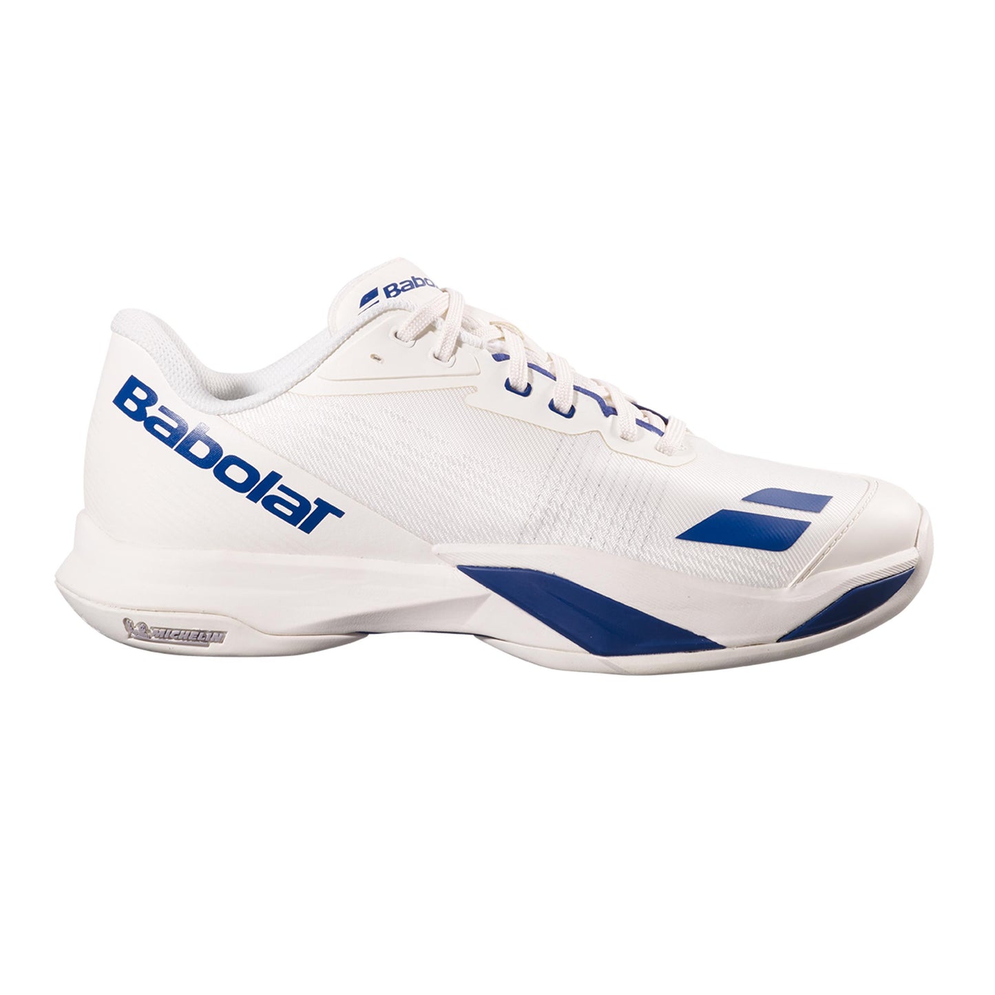 Babolat Jet Mach 4 Allcourt schoen Heren - crème, donkerblauw