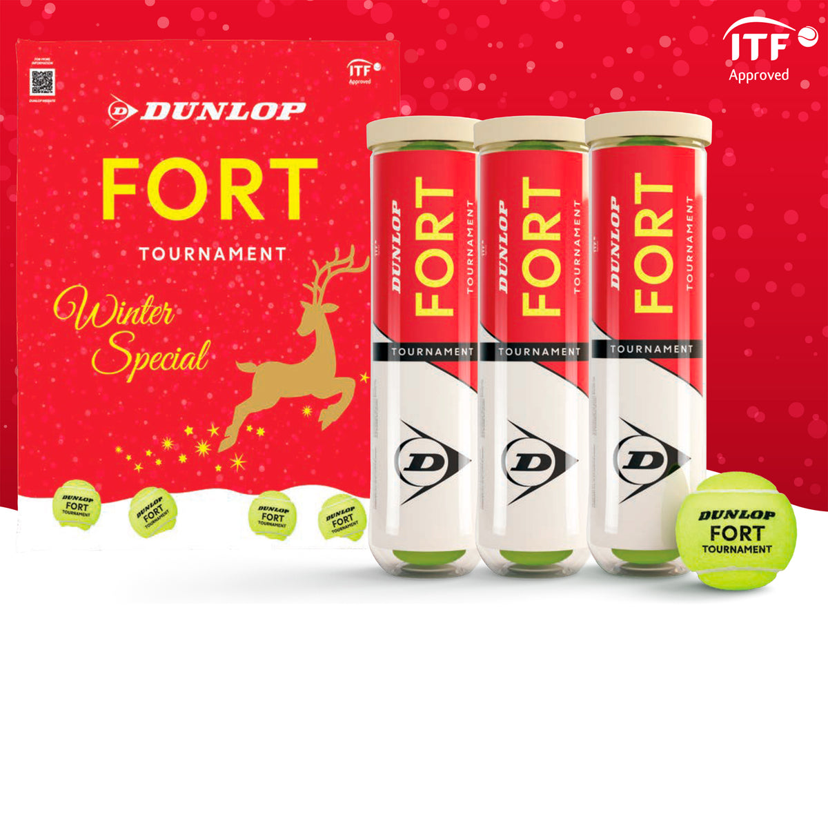 Dunlop Fort Tournament Christmas Special 3 Tubes de 4