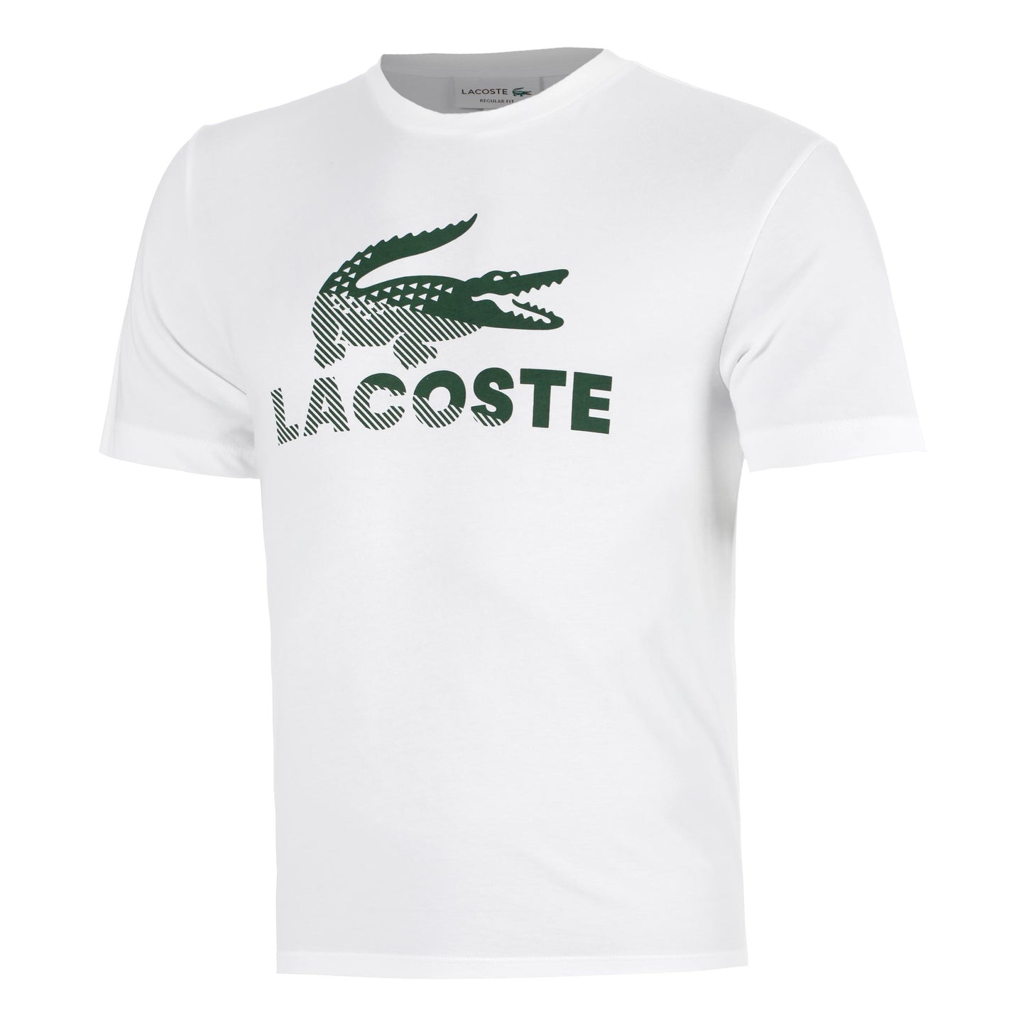 Lacoste T-shirt Heren - wit, groen