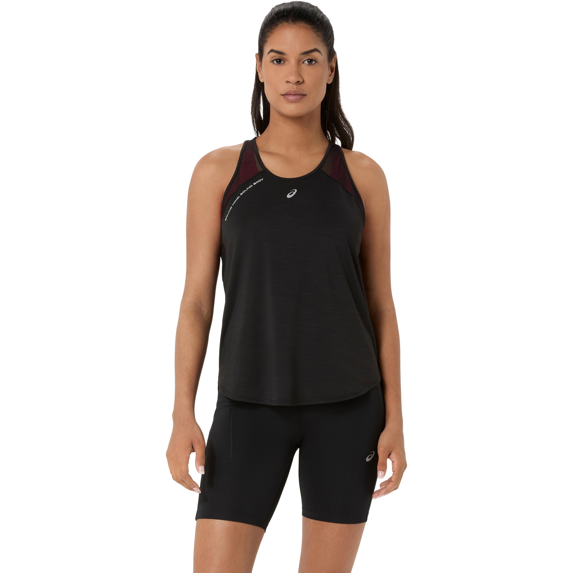 ASICS Road  Hardloopshirt Dames - zwart