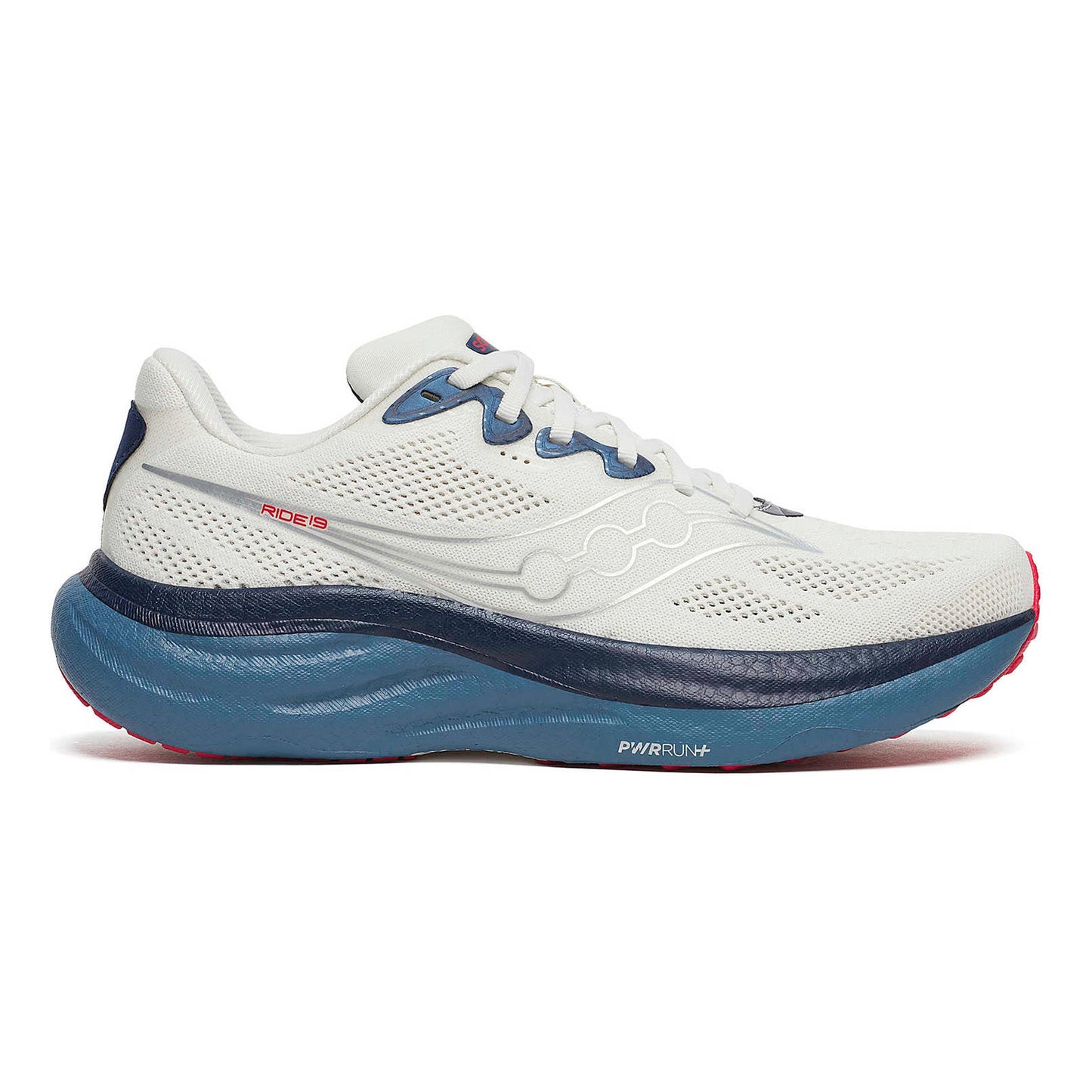 Saucony Ride 19 Chaussure de running sans stabilisateurs Hommes-crème, bleu