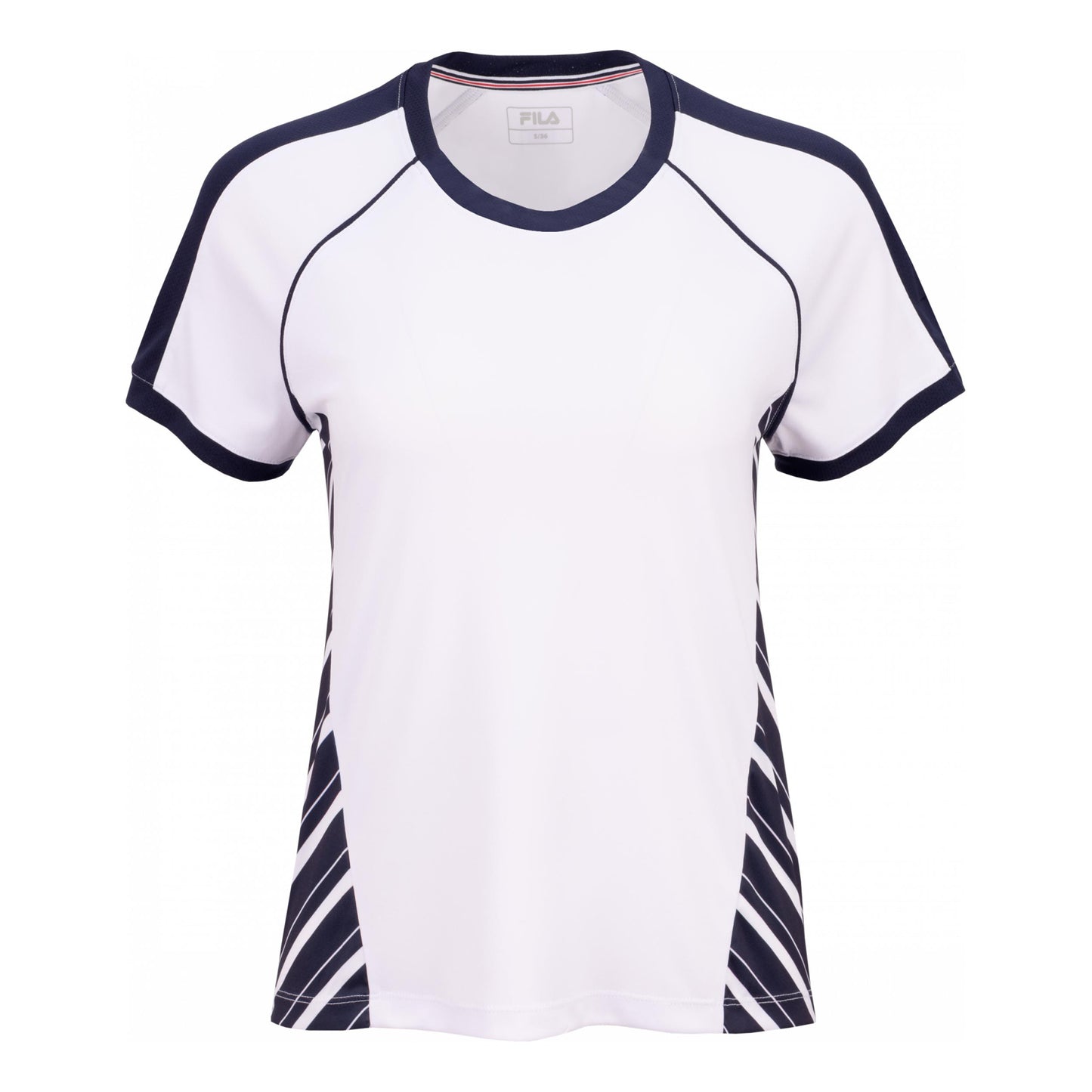 Fila Josefine T-shirt Femmes-blanc, bleu foncé