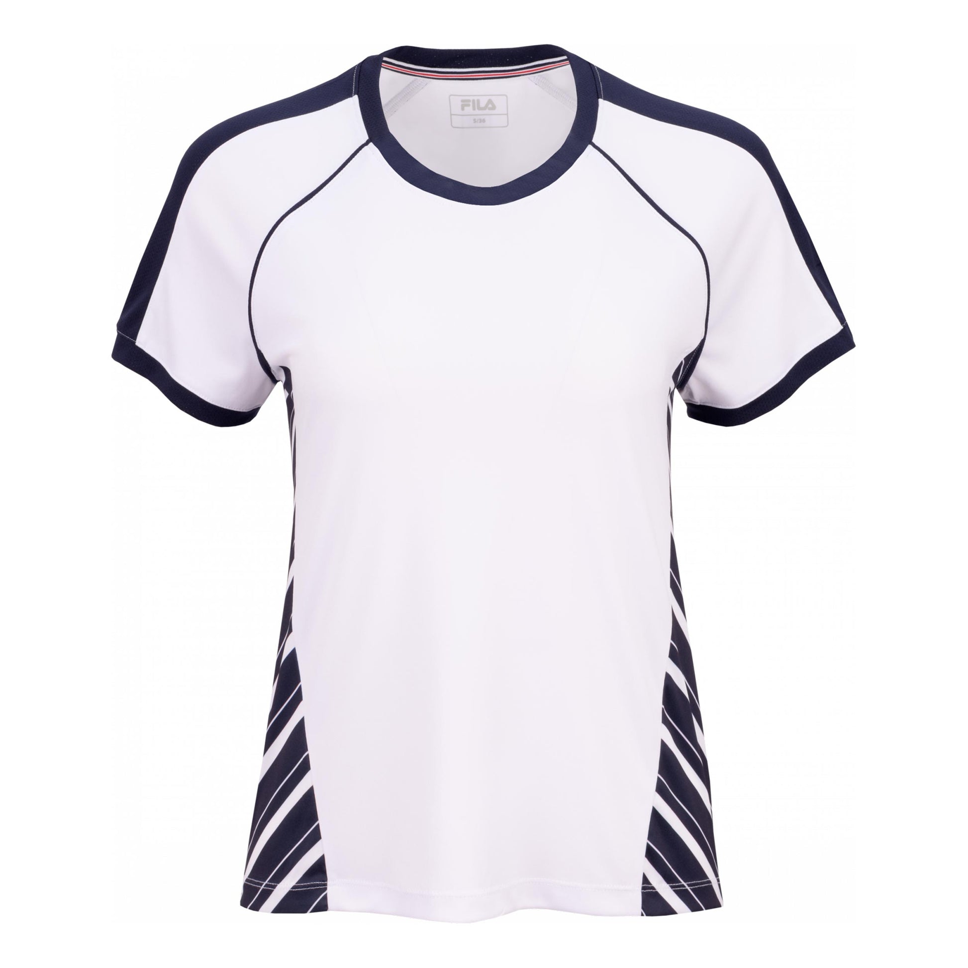 Fila Josefine T-shirt Femmes-blanc, bleu foncé