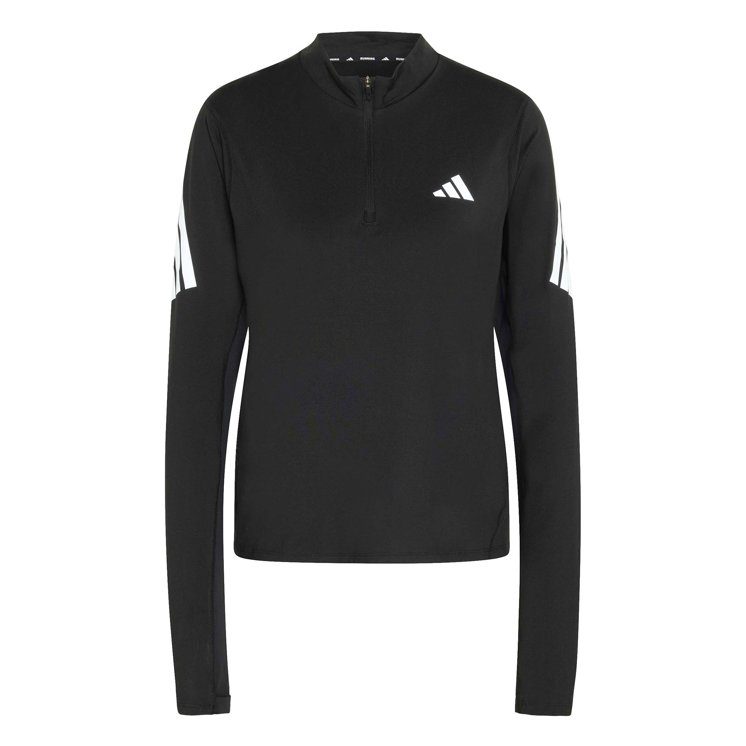 adidas adi365 Zip  Hardloopshirt Dames-zwart