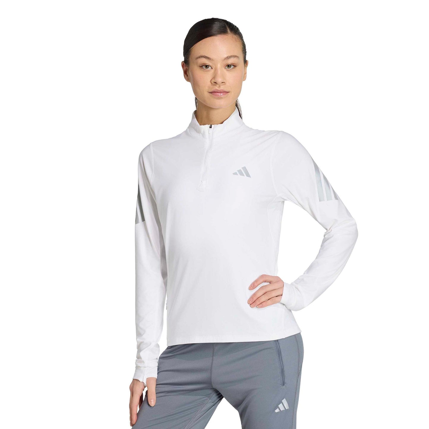 adidas adi365 Hardloopshirt Dames - wit, zilver