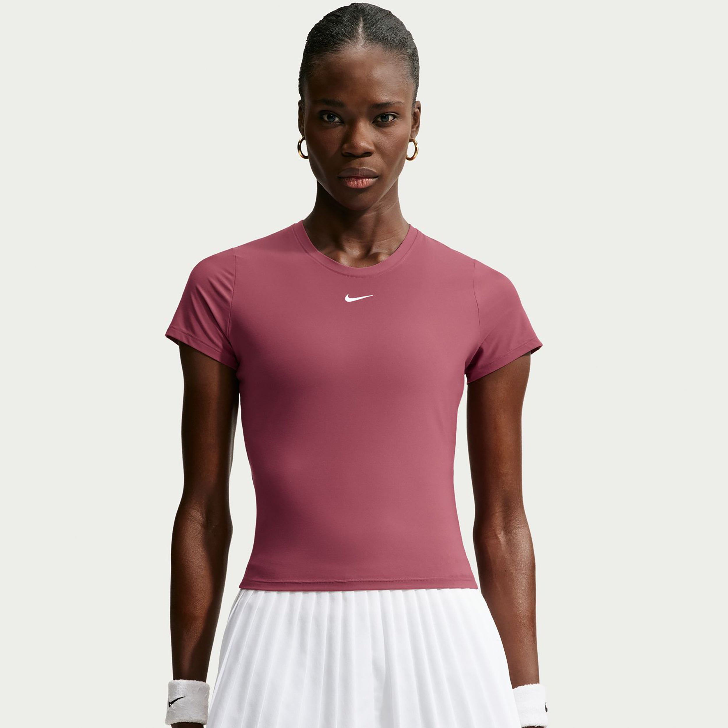 Nike Dri-Fit Victory  T-shirt Dames - mauve