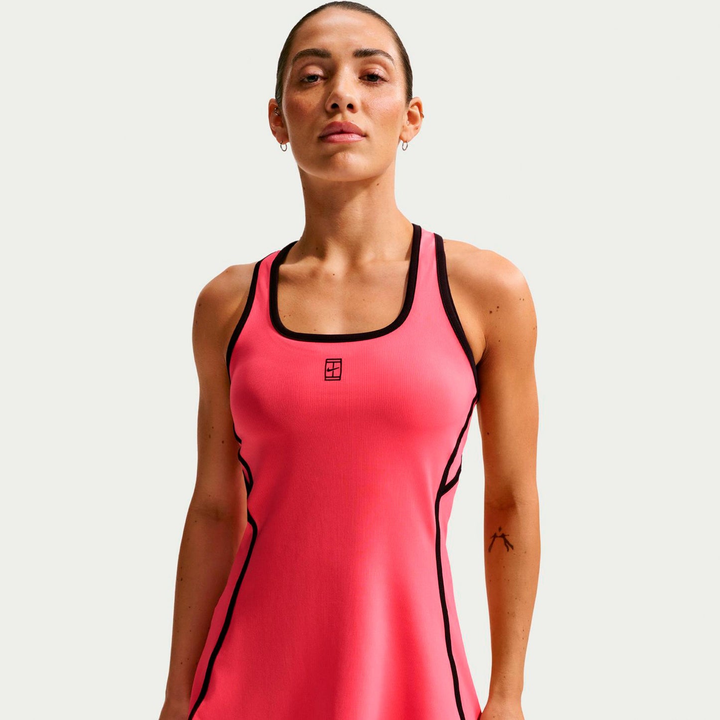 Nike Court Dri-Fit Advantage Jurk Dames-koraal