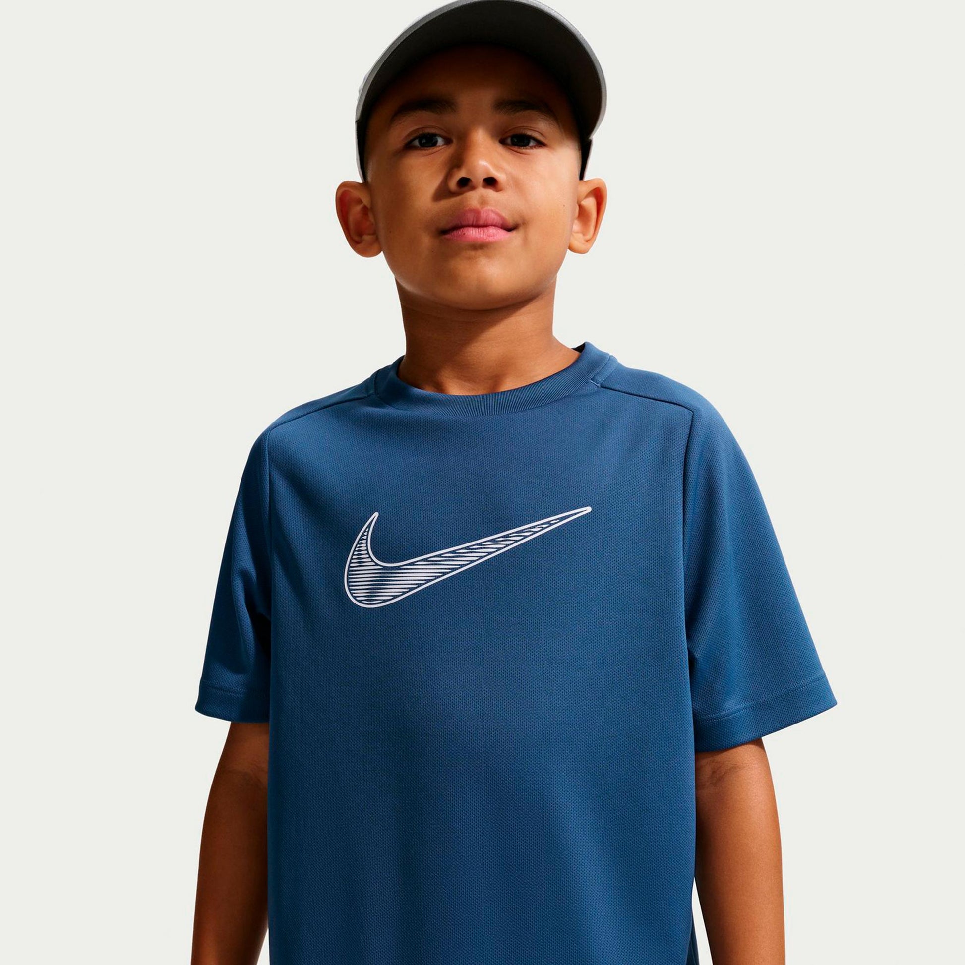 Nike Dri-Fit Multi  T-shirt Garçons-bleu petrol