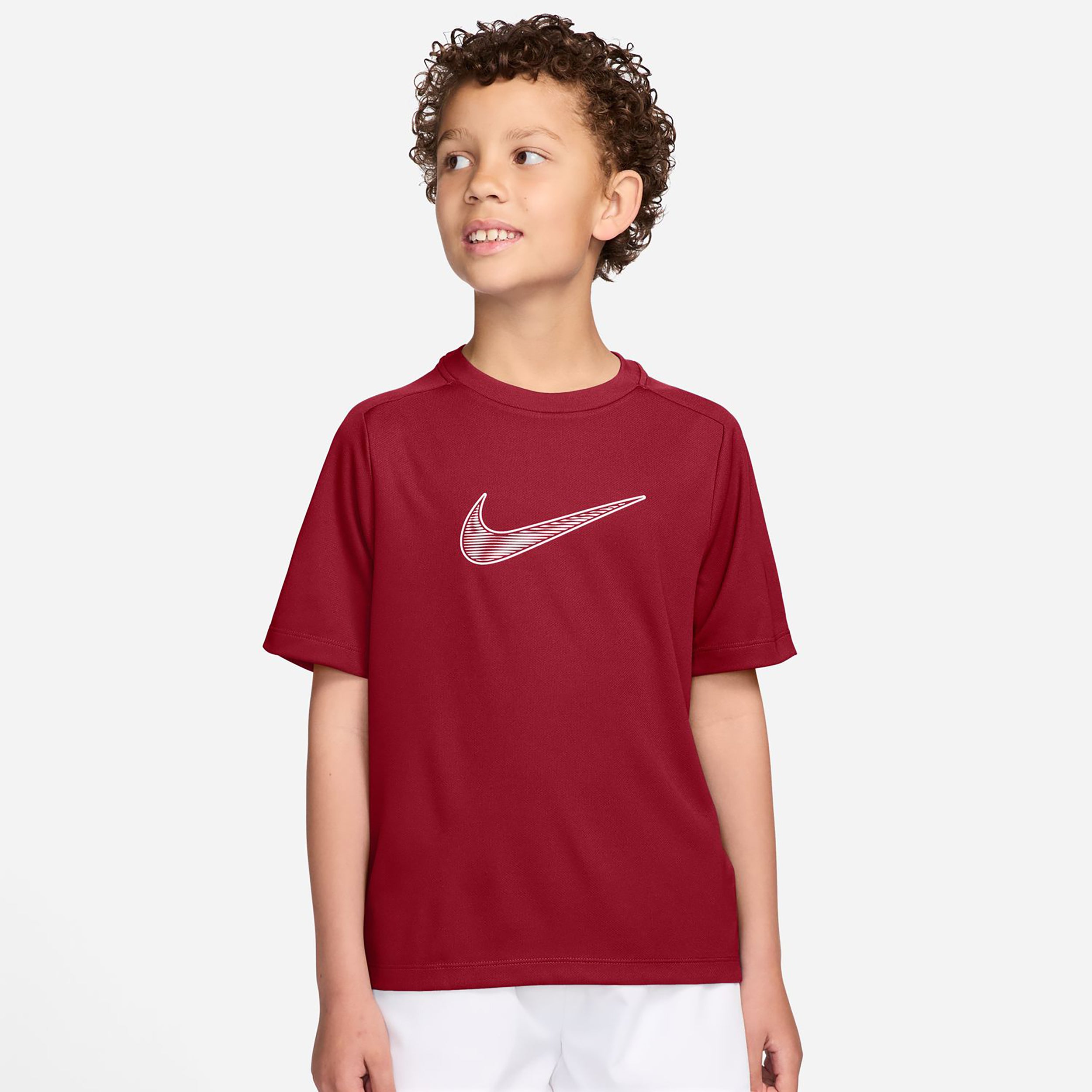 Nike Dri-Fit Multi  T-shirt Kinderen - rood