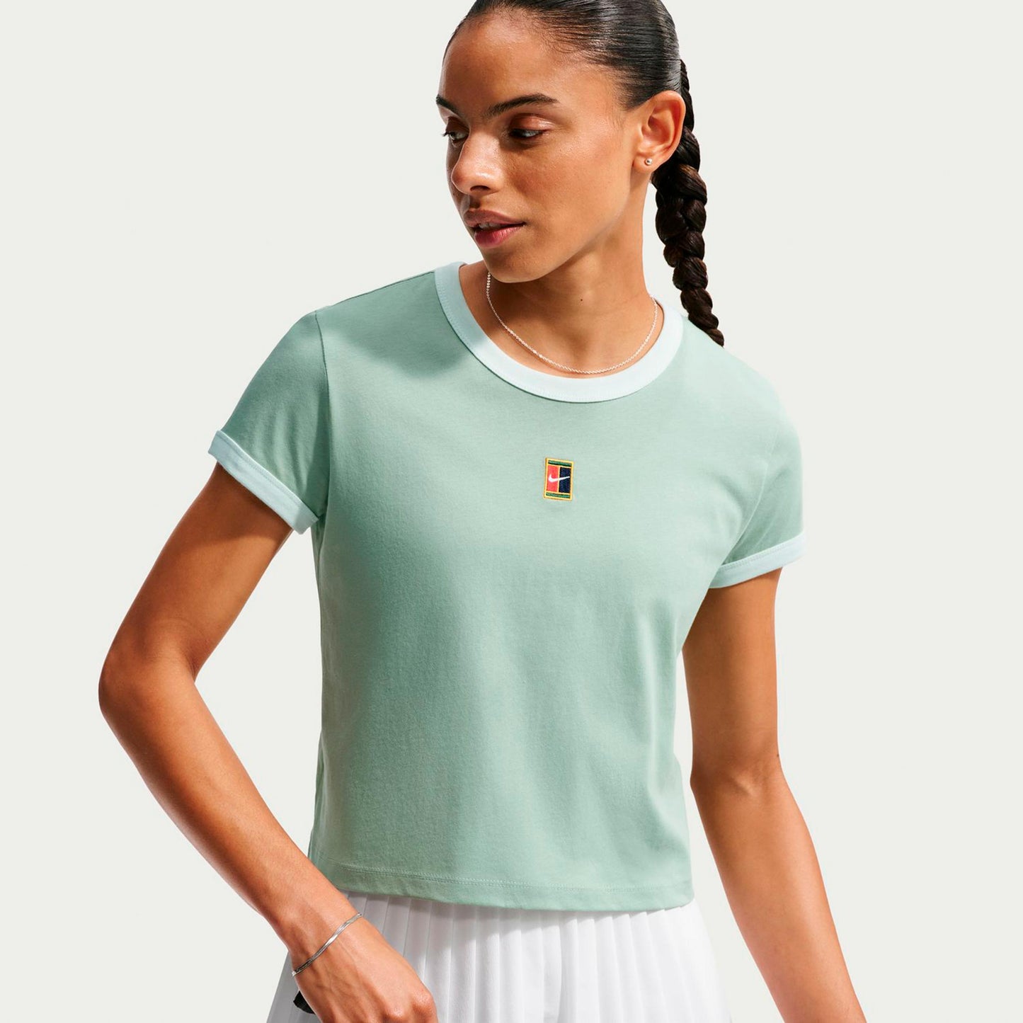 Nike Heritage T-shirt Dames - grijsgroen, groen