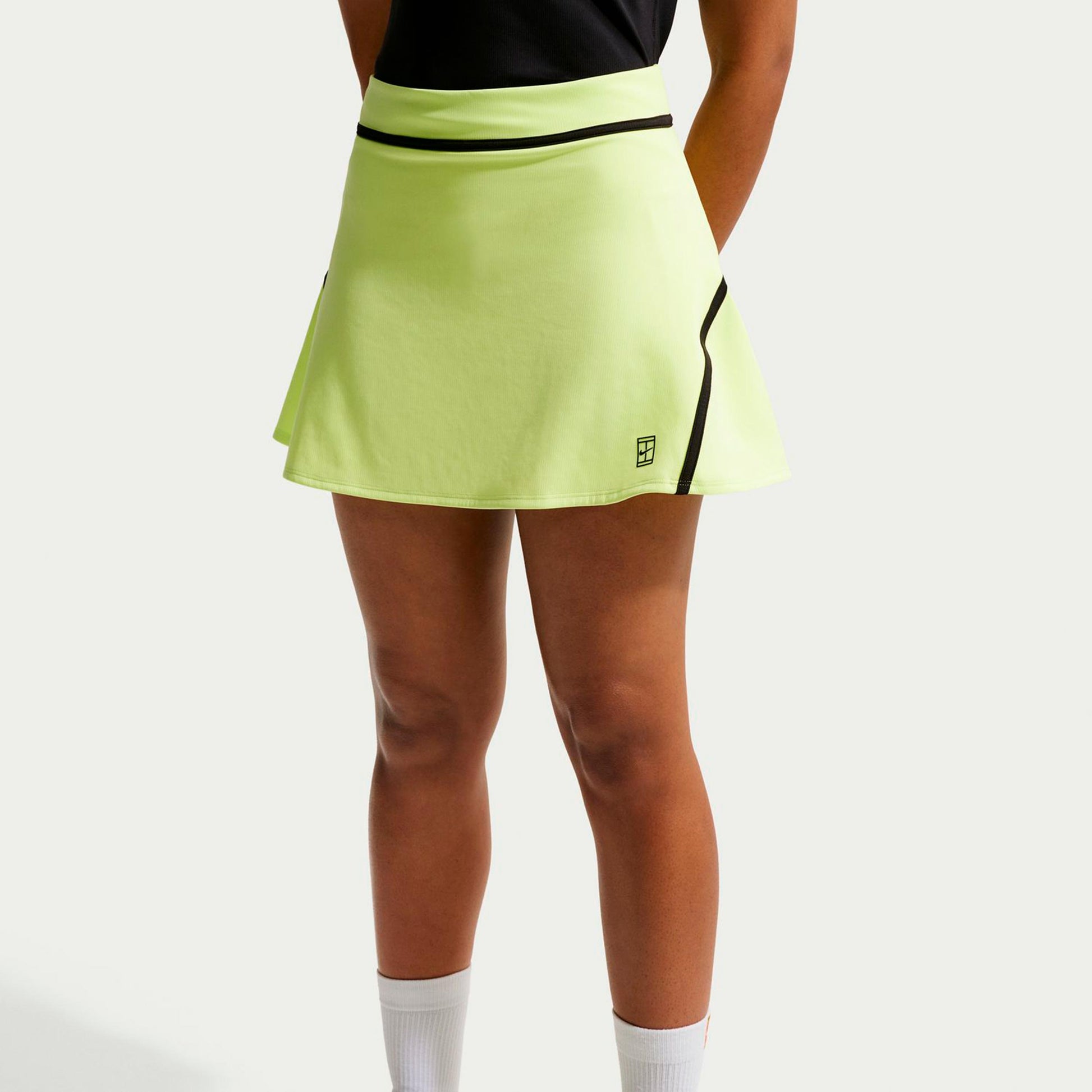 Nike Court Dri-Fit Advantage High Rise Rok Dames-limoen