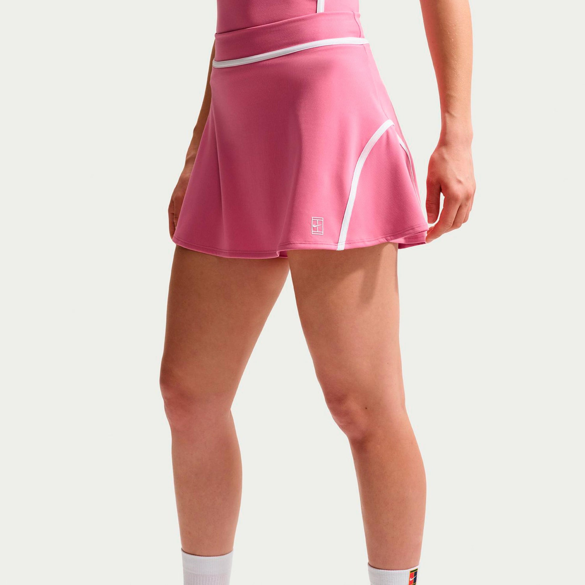 Nike Court Dri-Fit Advantage High Rise Jupe Femmes - rosé