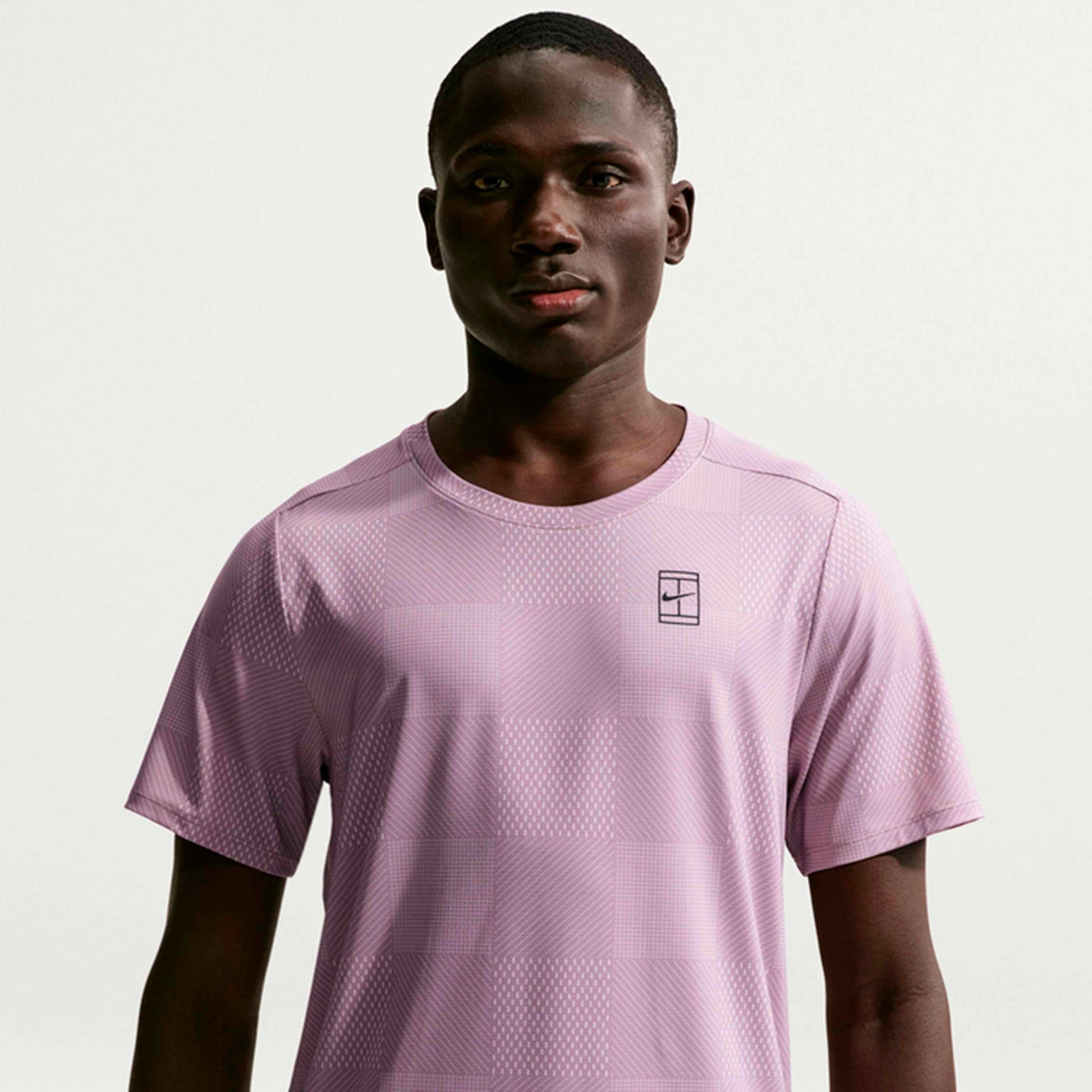 Nike Court Dri-Fit Advantage T-shirt Heren - mauve