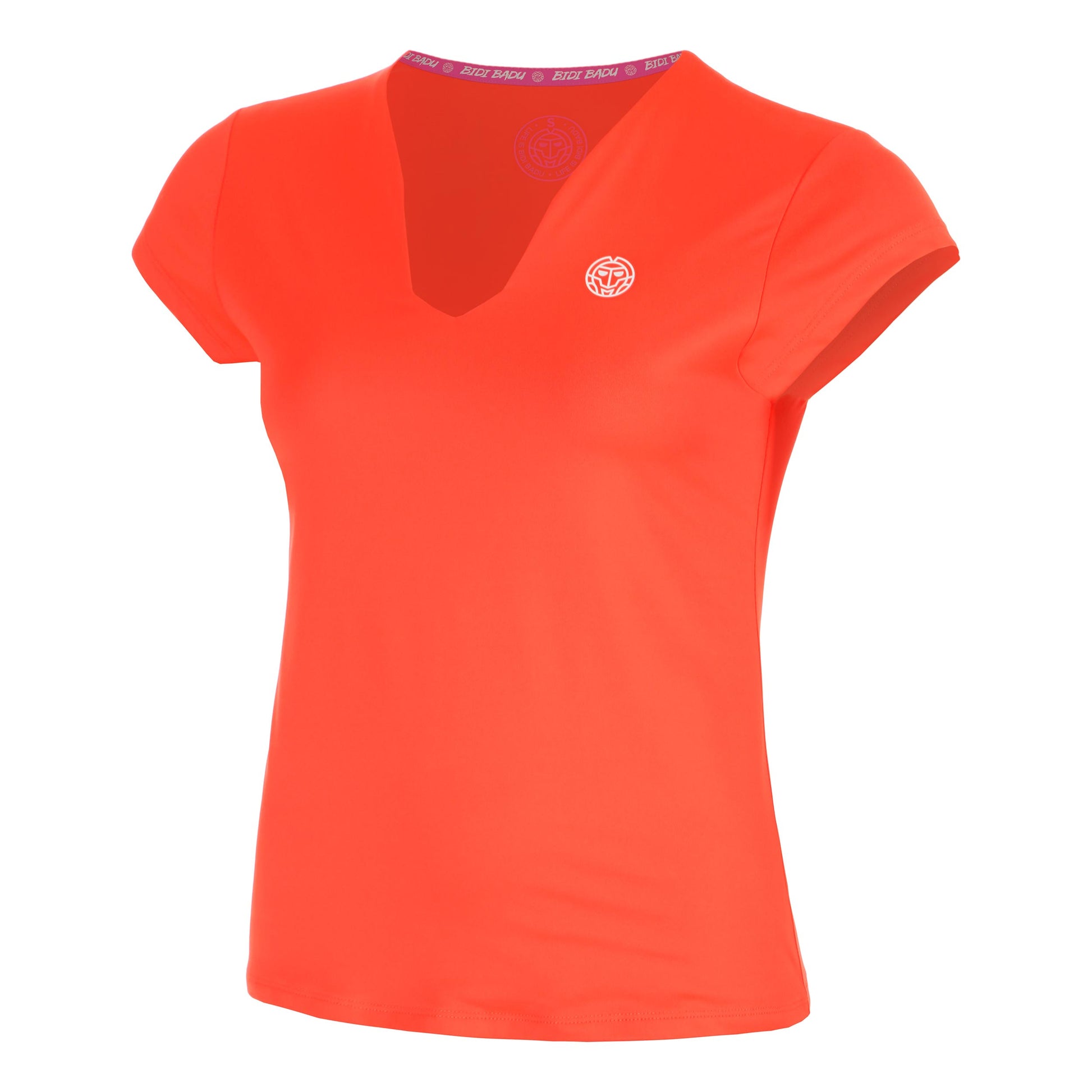 BIDI BADU Hey Laguna V-Neck T-shirt Dames-koraal