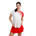 Crew Fade 2.0 T-shirt Femmes-rouge, blanc