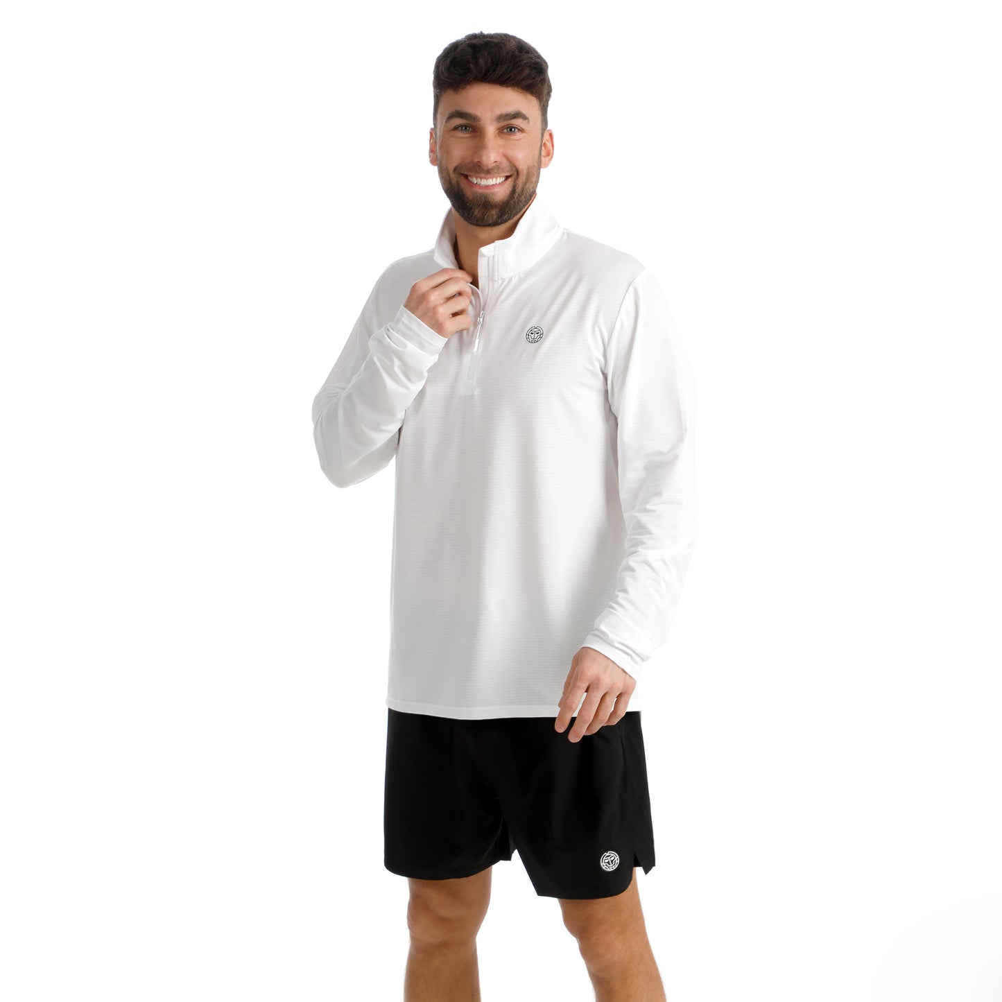 BIDI BADU Crew 2.0 Longsleeve Heren-wit