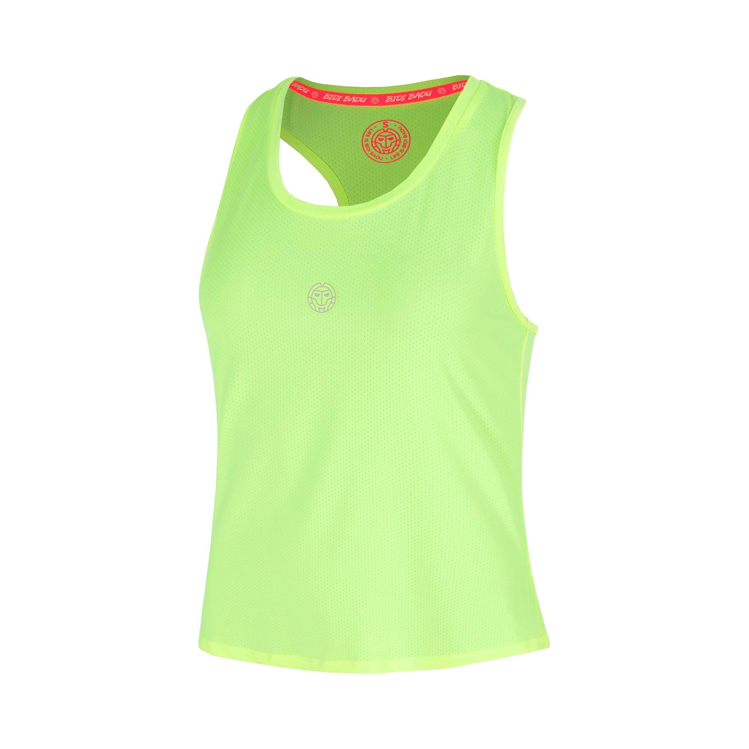 BIDI BADU Out of Control Racerback Débardeur tank top Filles-jaunes fluo