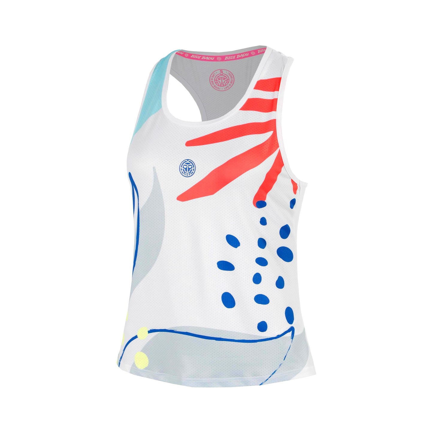 BIDI BADU Hey Laguna Racerback Débardeur tank top Filles - blanc, multicouleur