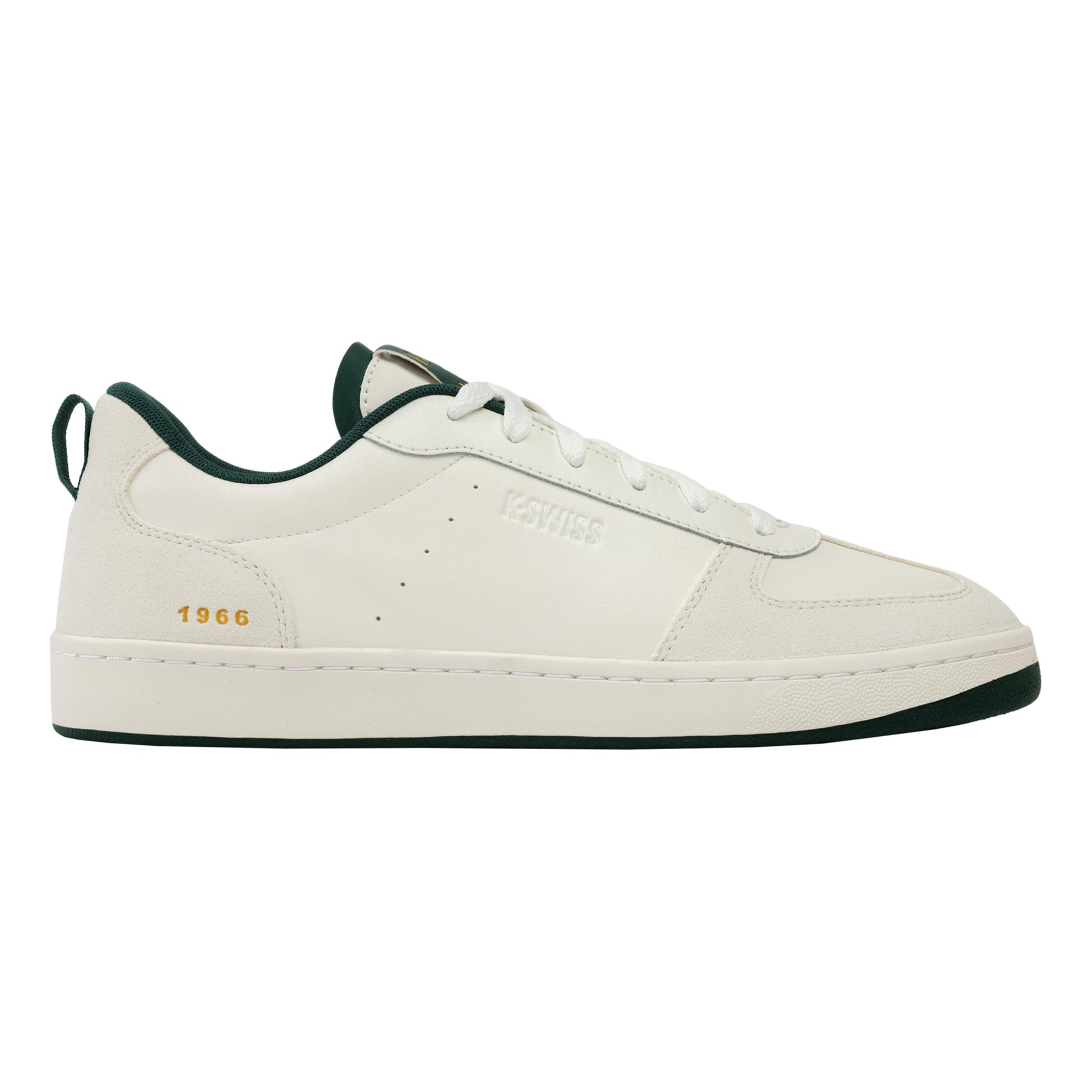 K-Swiss Court Varsity Baskets Hommes-blanc, noir