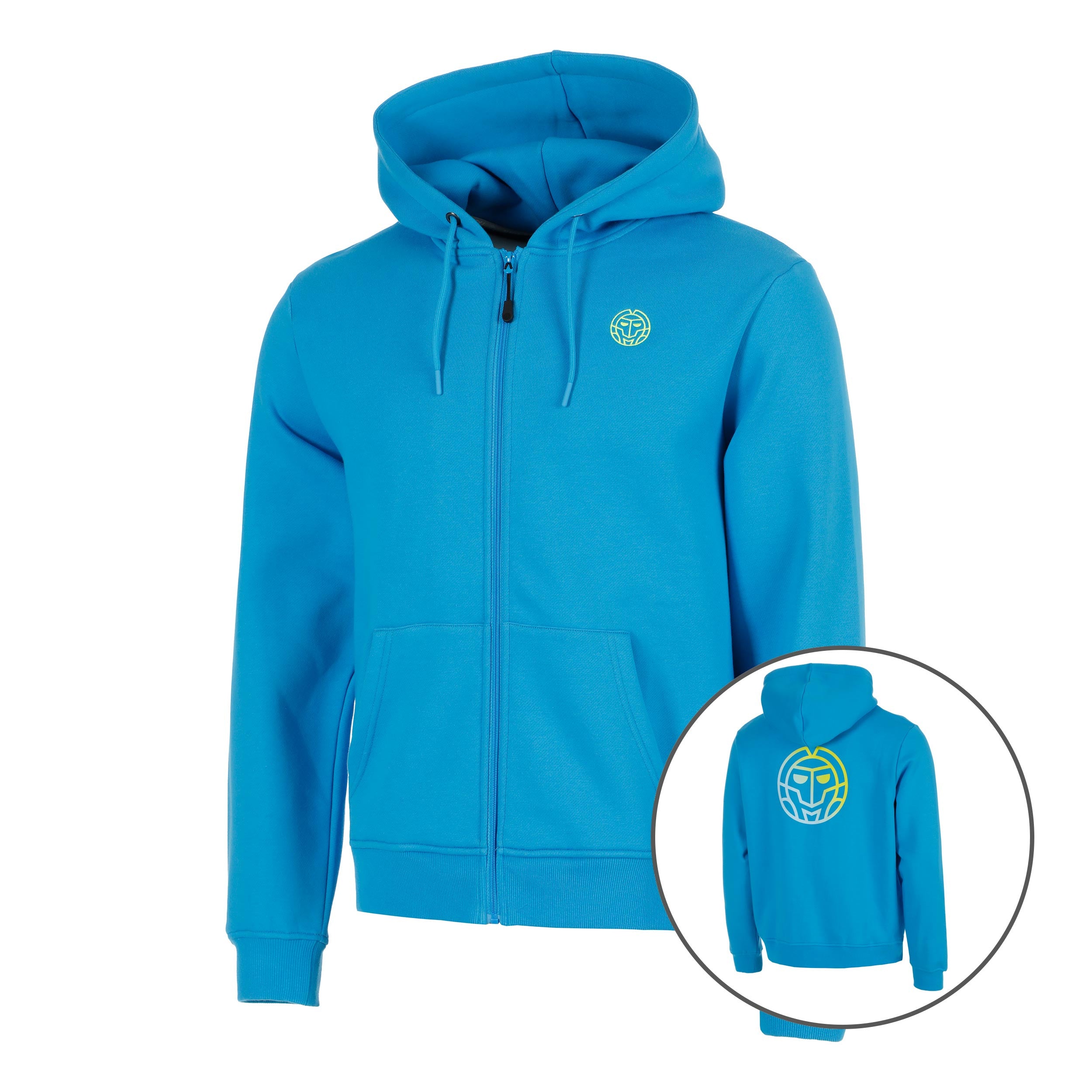 BIDI BADU Out of Control Backprint Zip Sportjas Heren-blauw
