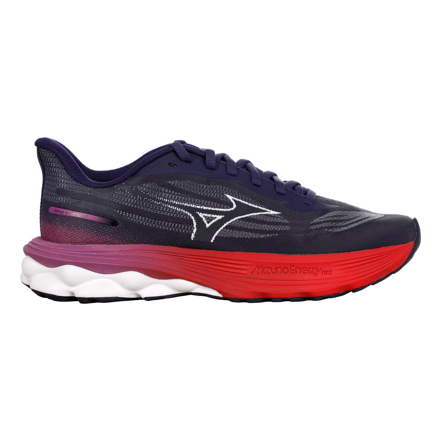 Mizuno Wave Skyrise 7  Neutrale schoen Dames - donkerblauw, rood