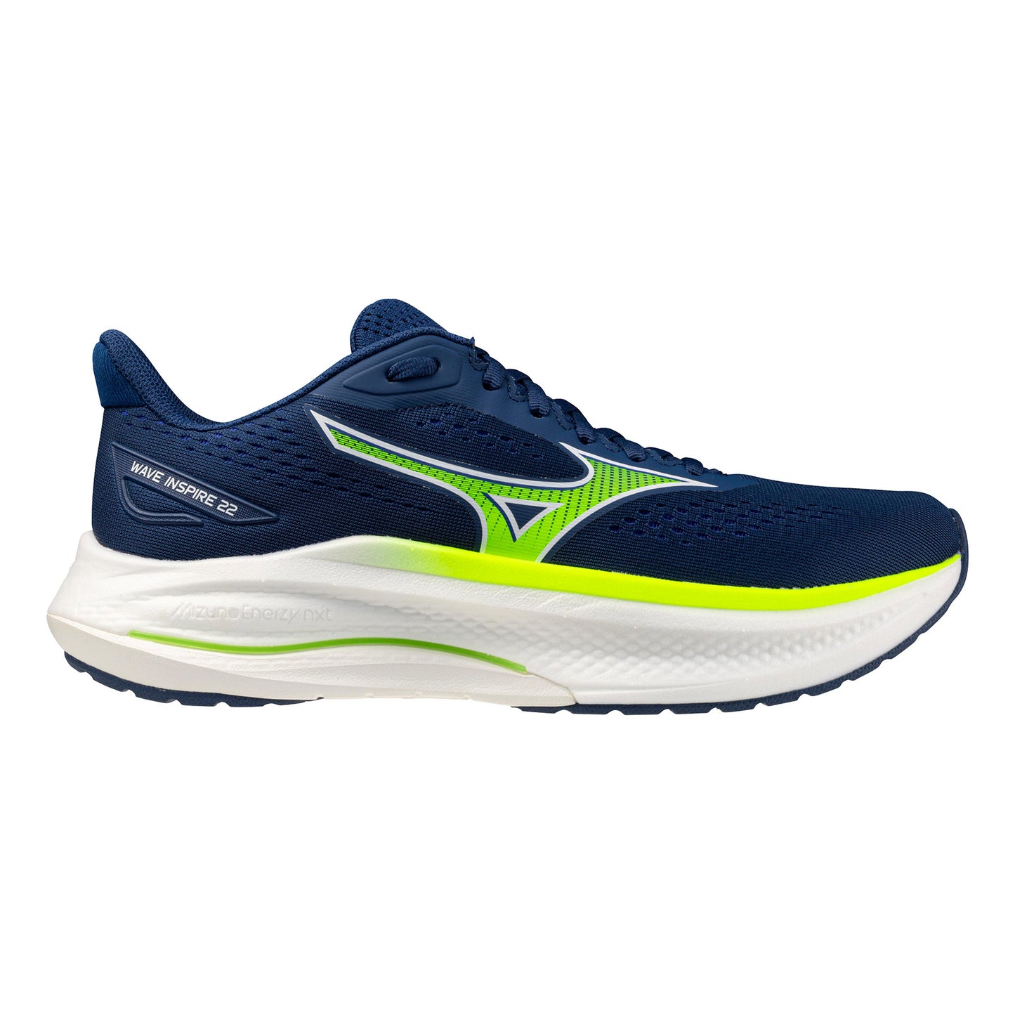 Mizuno Wave Inspire 22                     Chaussure de running avec stabilisateurs Hommes-bleu, jaune