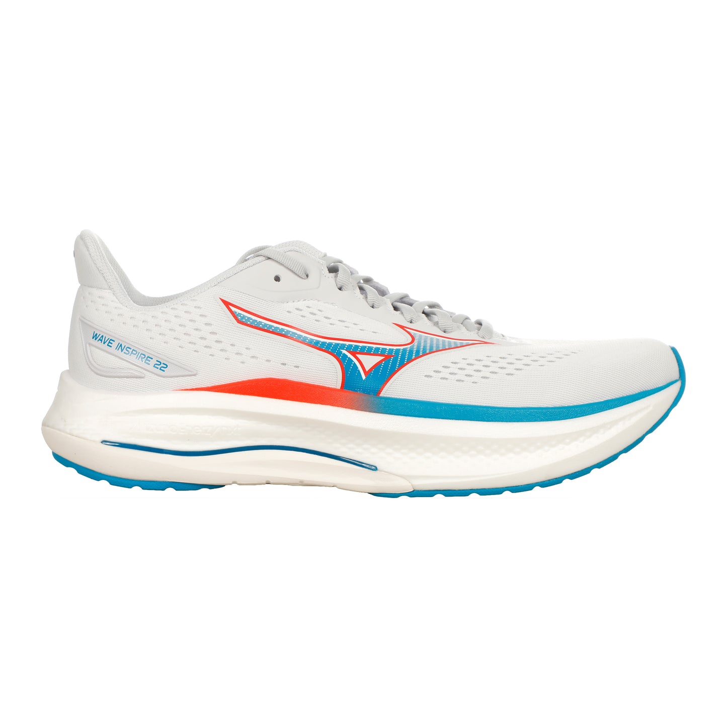 Mizuno Wave Inspire 22  Chaussure de running avec stabilisateurs Hommes - crème, bleu