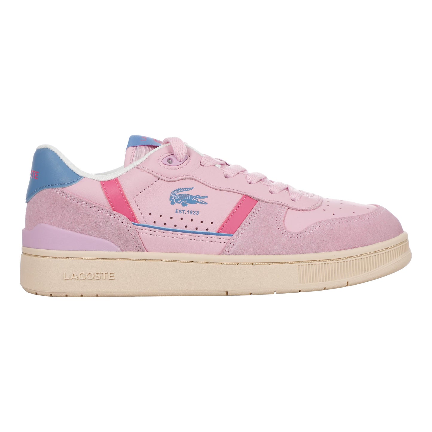 Lacoste T-Clip Set Baskets Femmes-pink, bleu