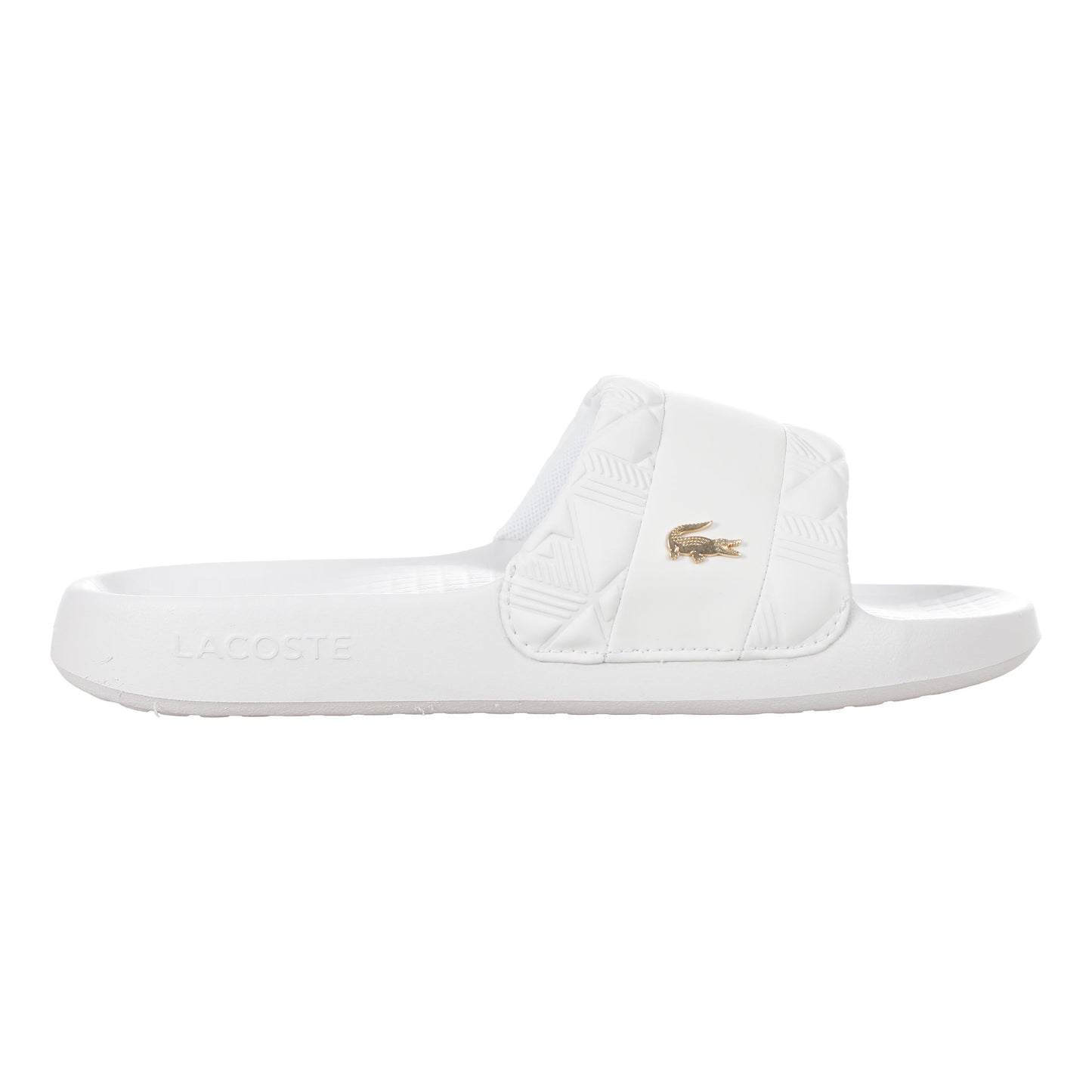 Lacoste Serve Slide Hybrid Tongs Femmes - blanc, blanc