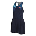 AOP Robe Femmes - bleu foncé, blanc
