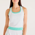 Tournament Novelty Tanktop Dames-wit, groen