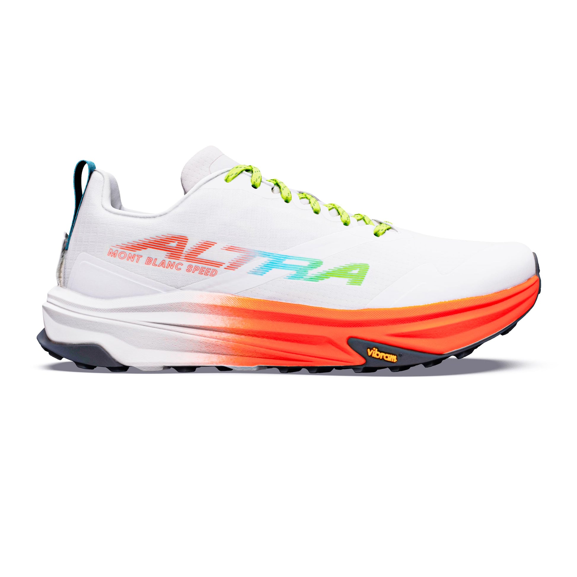 Altra Mont Blanc Speed Trailschoen Heren - wit, koraal
