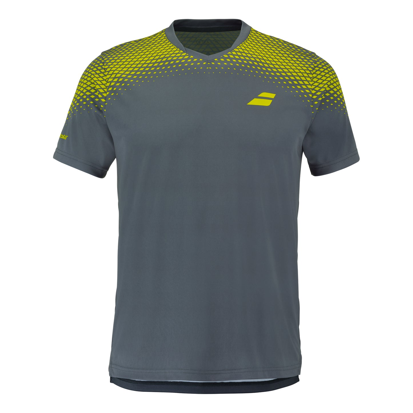 Babolat Aero T-shirt Heren-grijs, geel