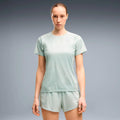 Velocity AOP  Hardloopshirt Dames - lichtgroen