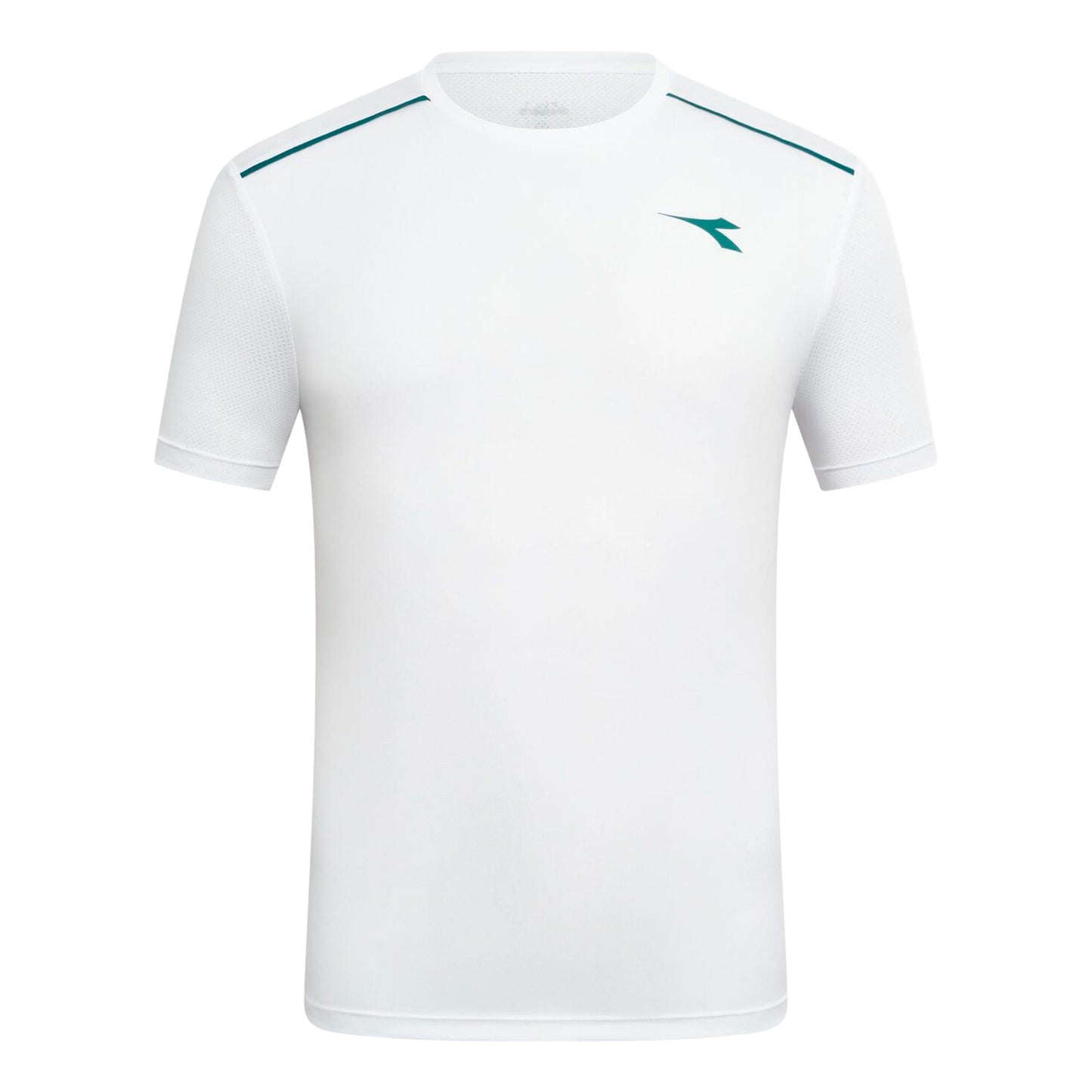 Diadora Court T-shirt Heren-wit