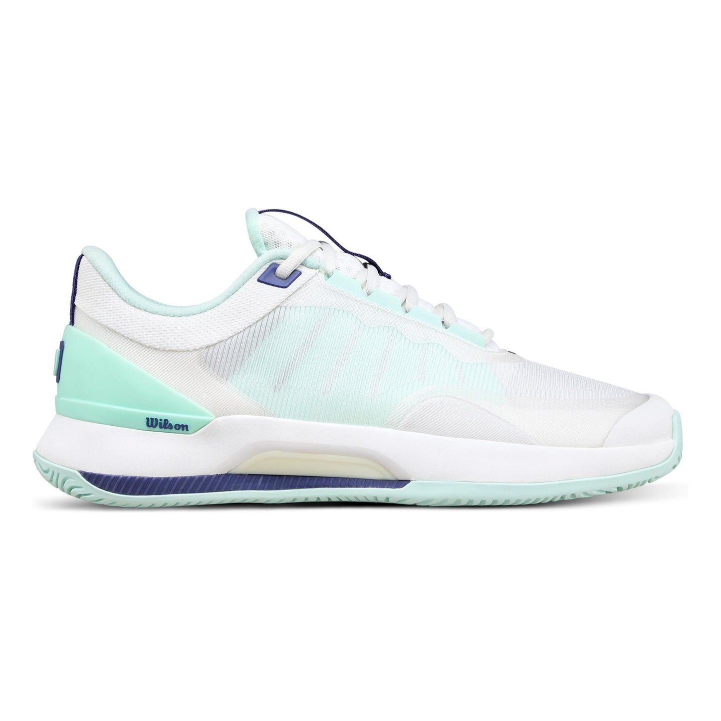 Wilson Intrigue Tour Allcourt schoen Dames-wit, turkoois