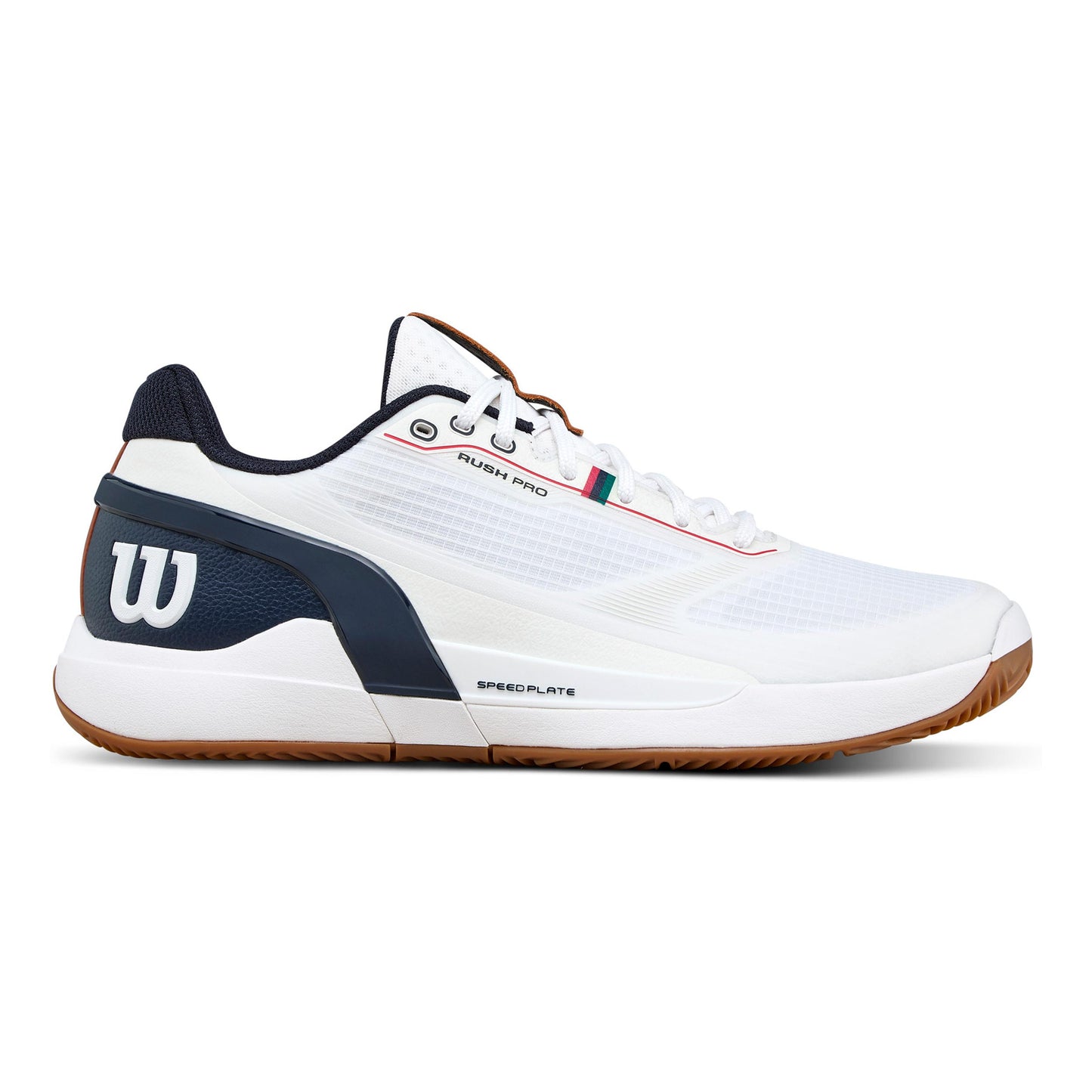 Wilson Rush Pro 5 Gravelschoen Heren-wit, donkerblauw