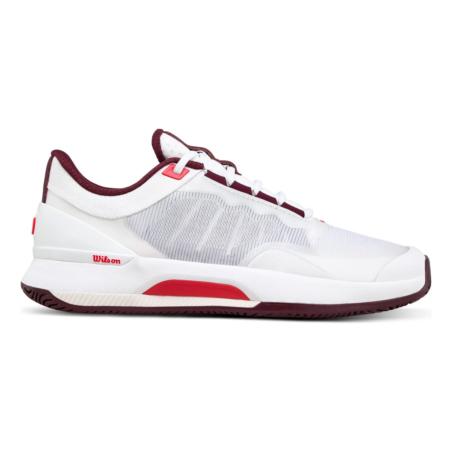 Wilson Intrigue Tour Allcourt schoen Dames-wit, wijnrood