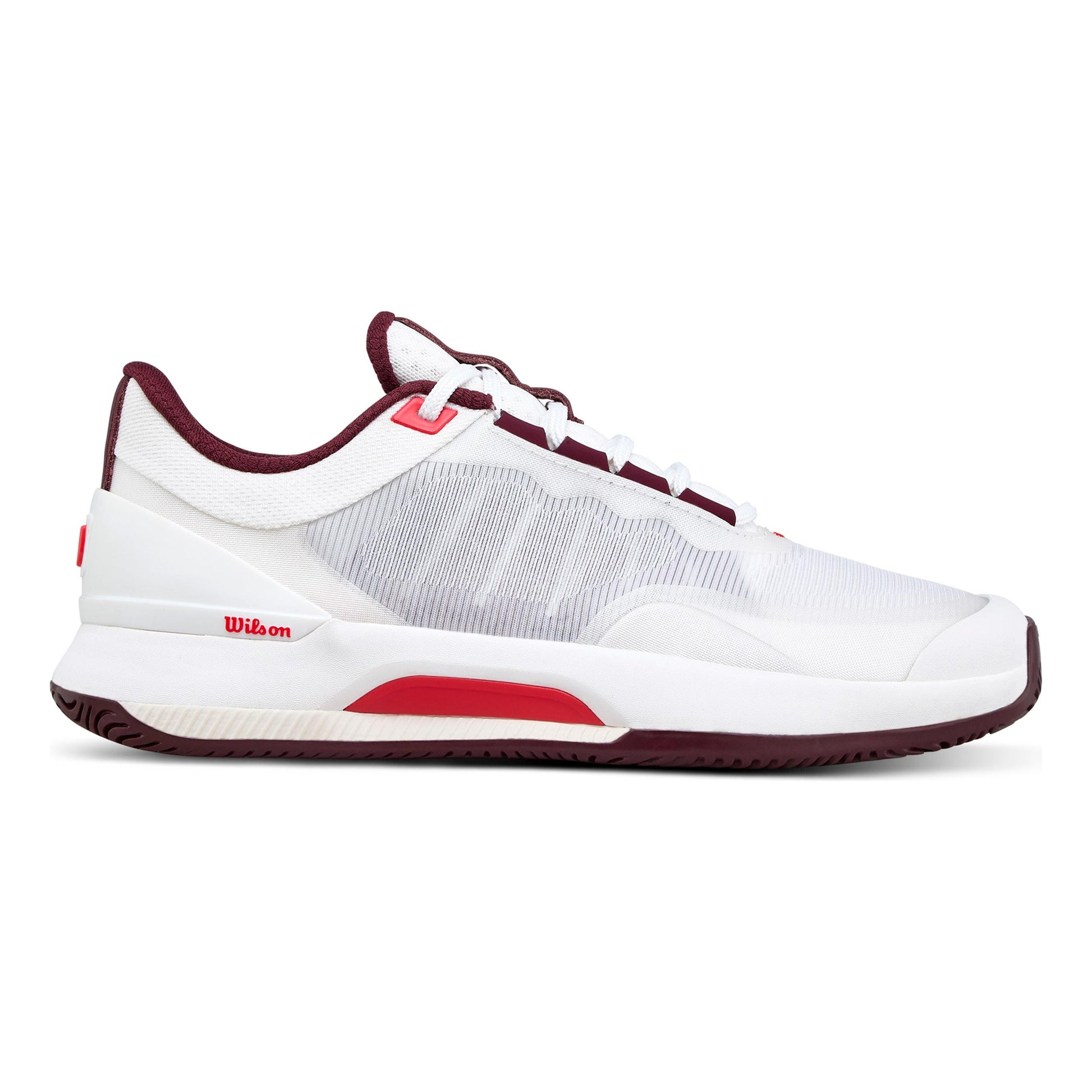 Wilson Intrigue Tour Allcourt schoen Dames-wit, wijnrood