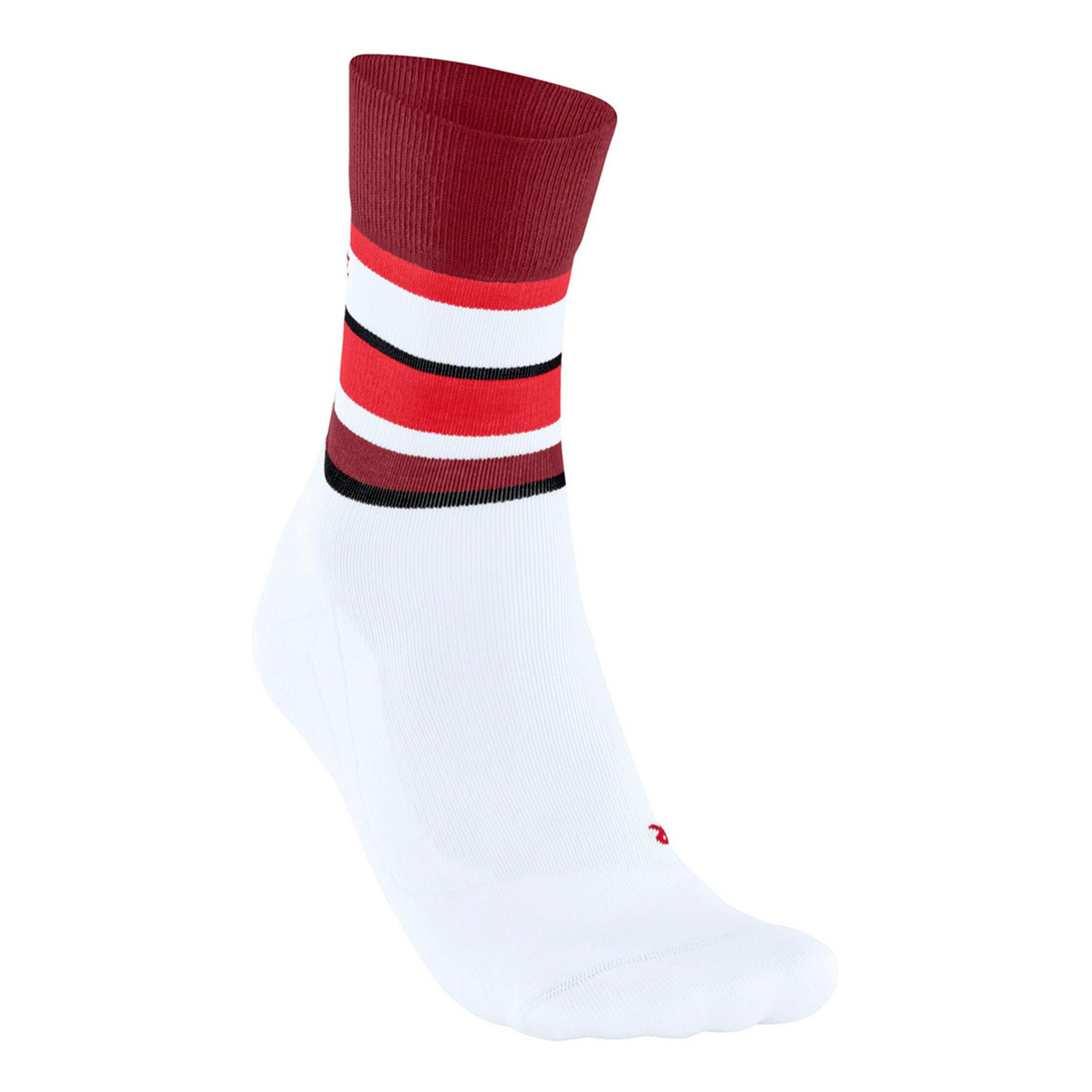 Falke RU4 Endurance Compression Chaussettes de compression Femmes - blanc, rouge foncé
