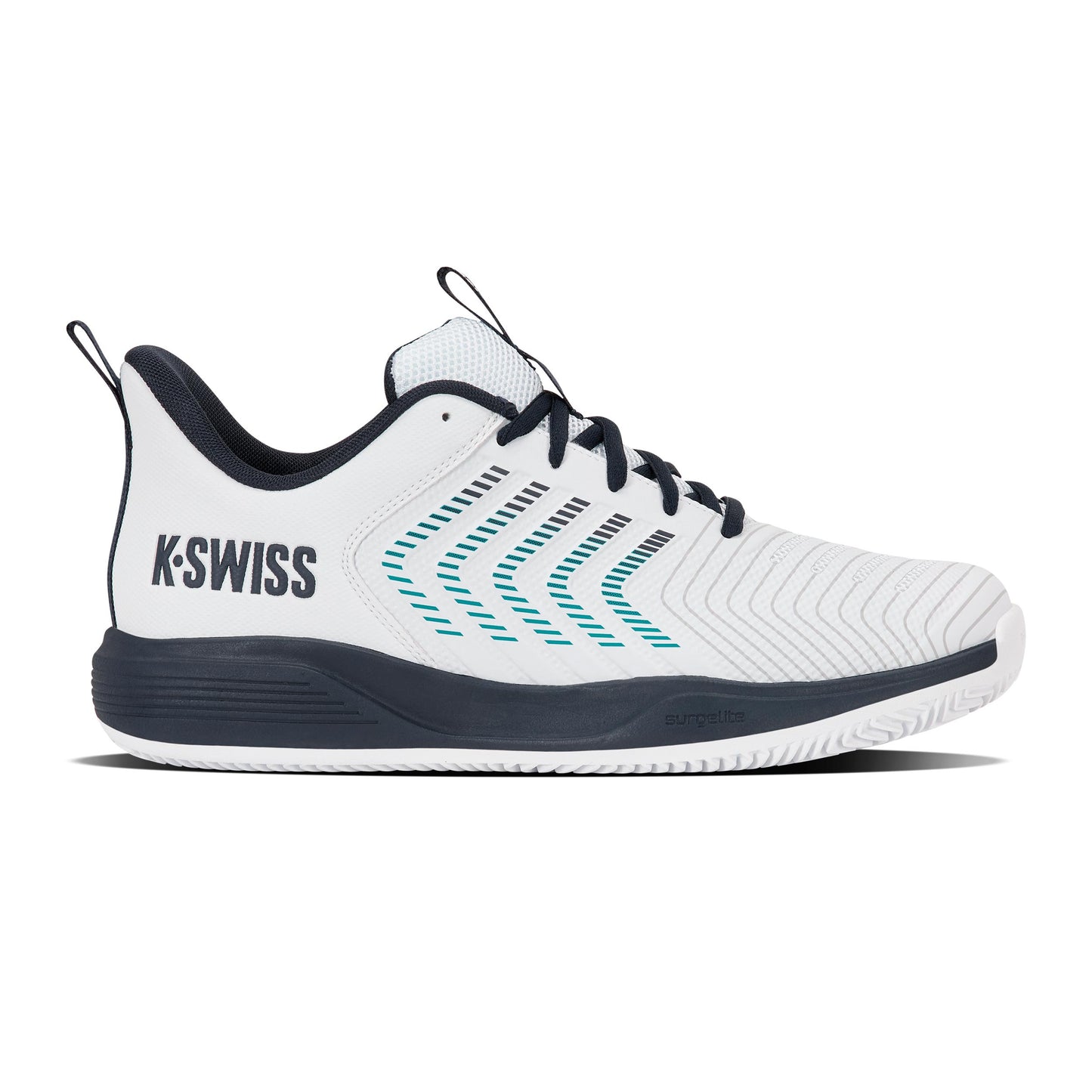 K-Swiss Ultrashot Light Chaussure terre battue Hommes - blanc, bleu foncé