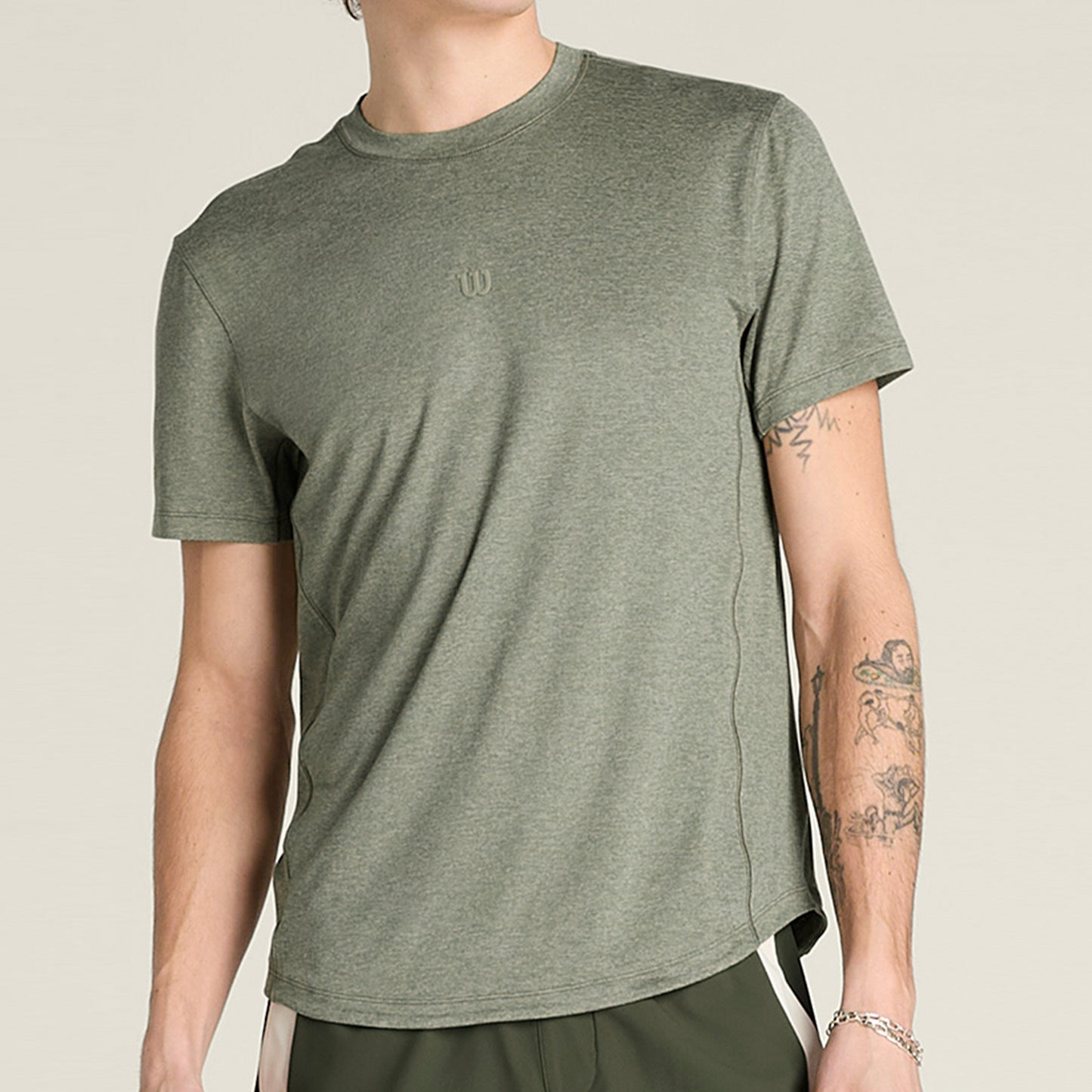 Wilson Everyday Performance T-shirt Heren-olijf