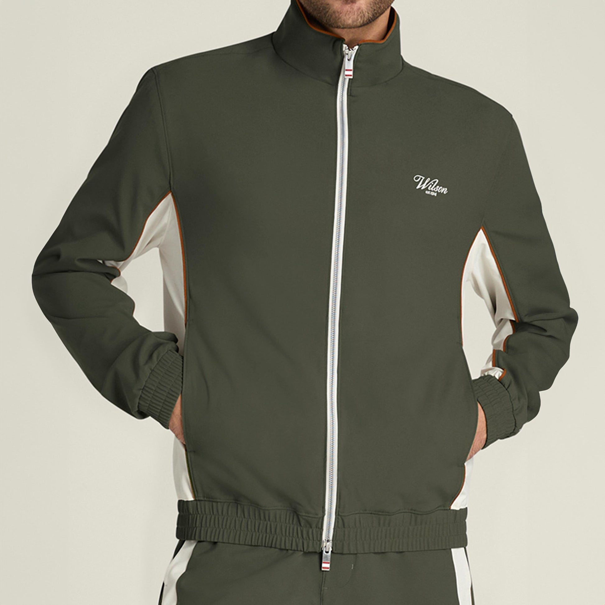 Wilson Grand Slam Veste de survêtement Hommes-vert foncé