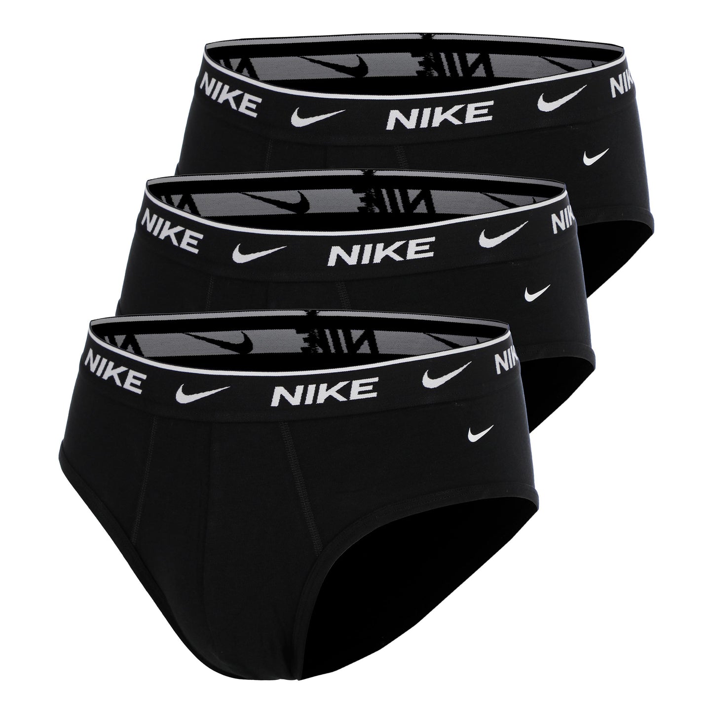 Nike Essential Cotton Stretch Slip Verpakking 3 stuks Heren - zwart, zwart